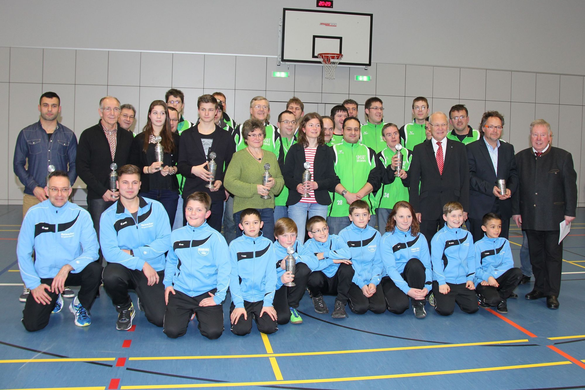 Sportler des Jahres 2013 mit Sportreferent Such, Siegfried Holzinger und OB Dr. Holzinger. Foto: Stadt Memmingen