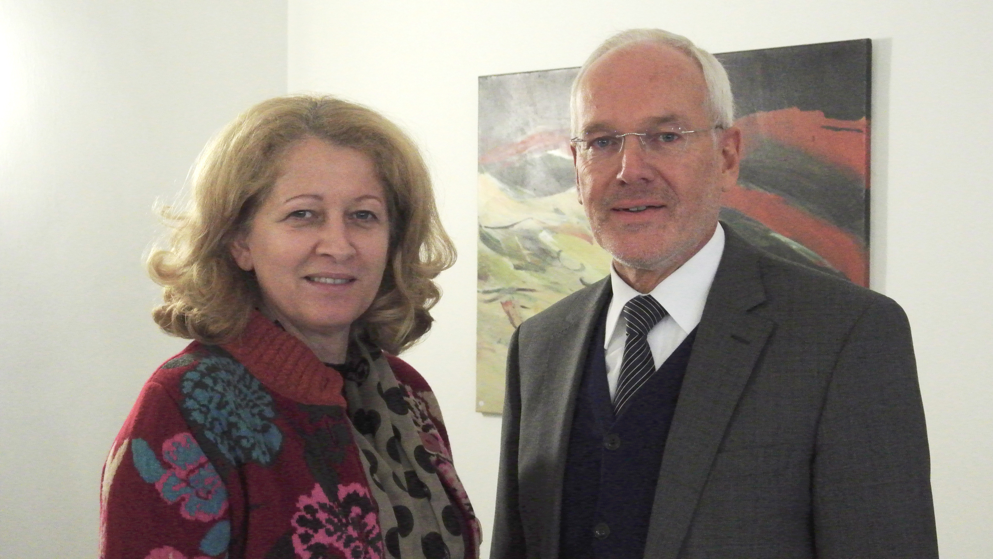 Prof. Dr. Uta M. Feser und Prof. Dr. Michael Braun. Foto: HNU