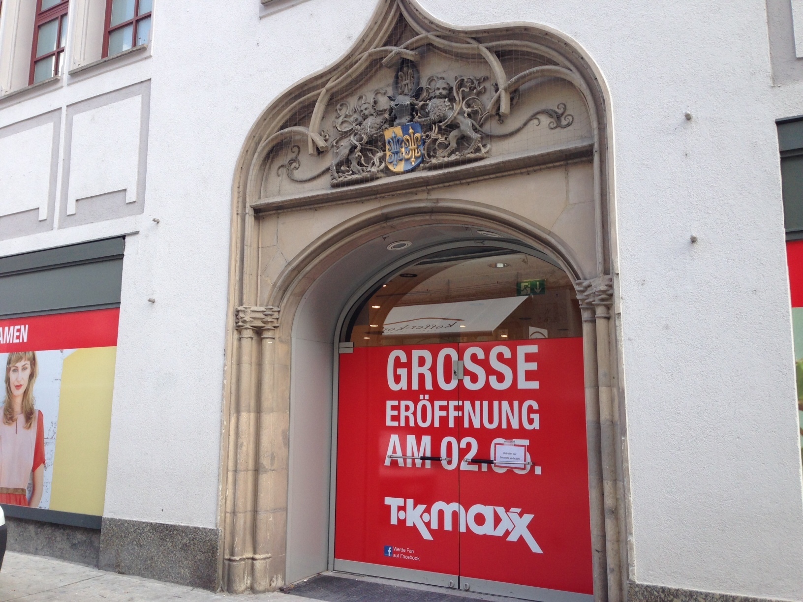 TK Maxx Augsburg eröffnet voraussichtlich im Mai. Foto: B4B SCHWABEN
