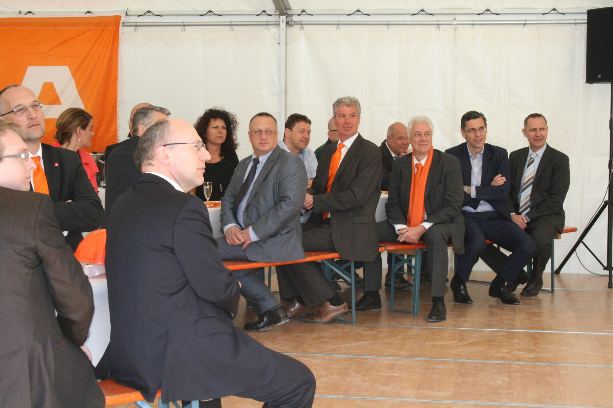 Grundsteinlegung des neuen Entwicklungs- und Technologienzentrums der KUKA AG. Foto: B4B SCHWABEN