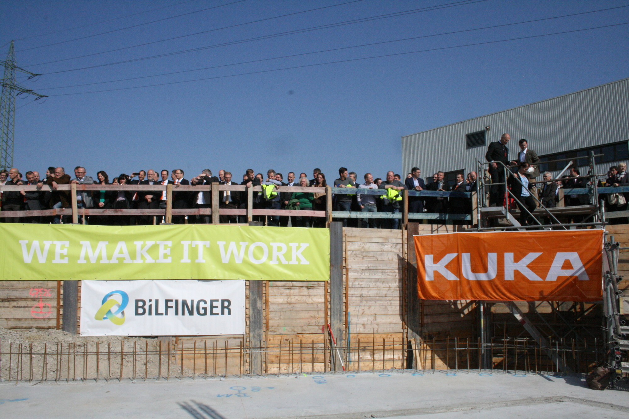 Grundsteinlegung des neuen Entwicklungs- und Technologienzentrums der KUKA AG. Foto: B4B SCHWABEN