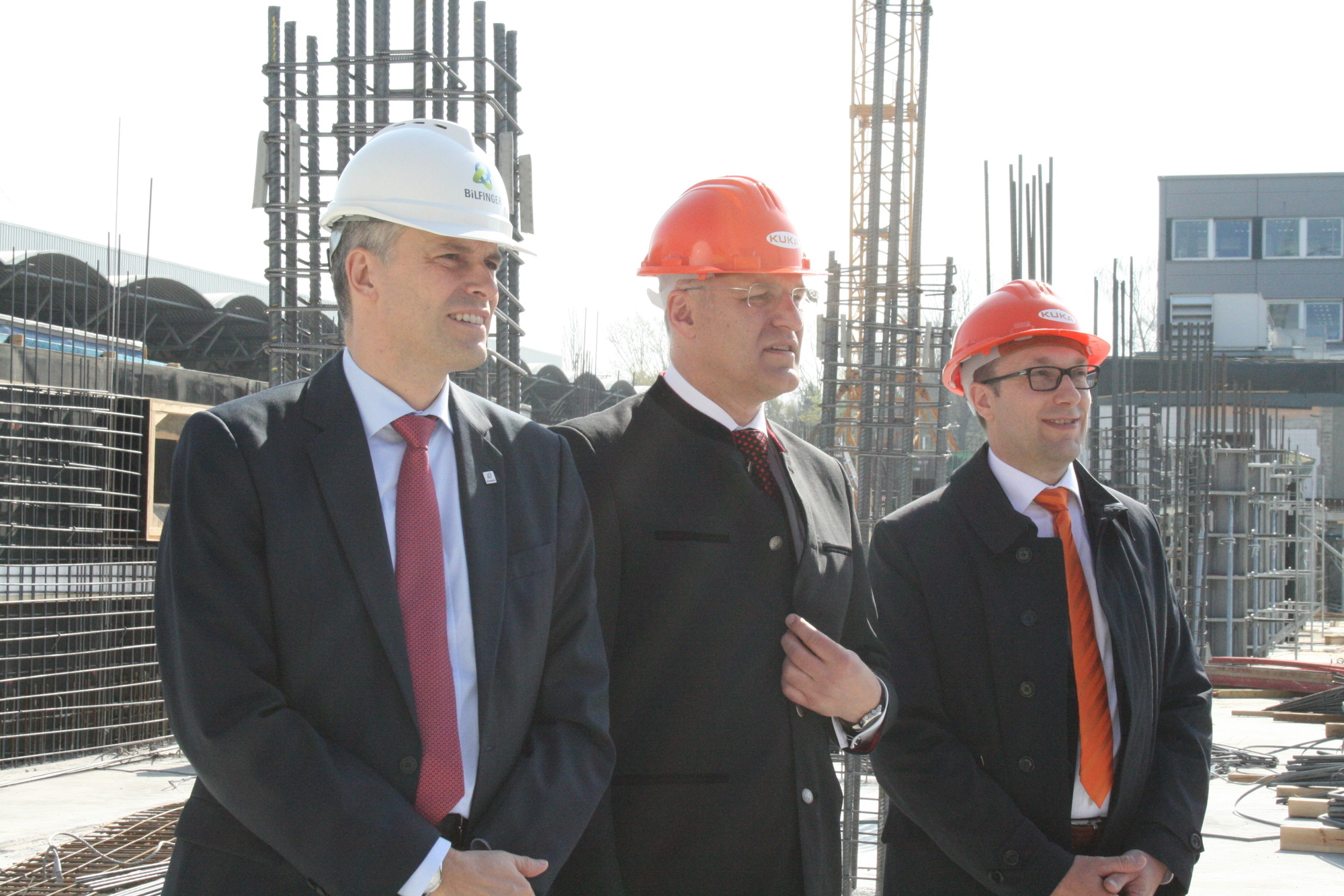 Grundsteinlegung des neuen Entwicklungs- und Technologienzentrums der KUKA AG. Foto: B4B SCHWABEN