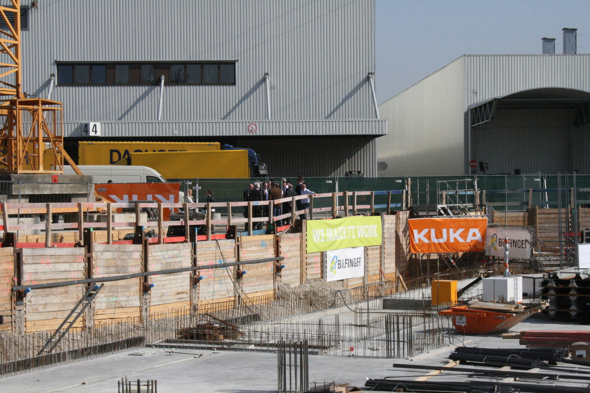 Grundsteinlegung des neuen Entwicklungs- und Technologienzentrums der KUKA AG. Foto: B4B SCHWABEN
