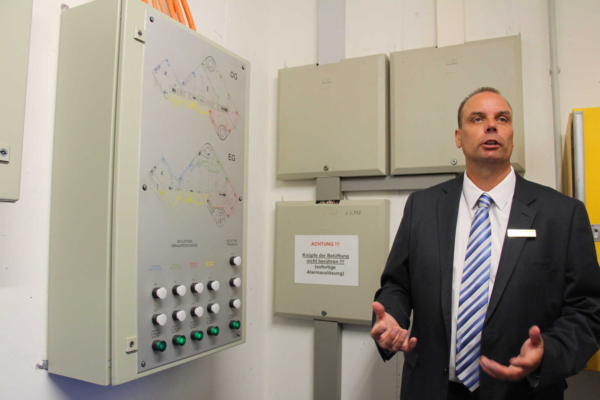 Abseits der Ladenstraße: Hinter den Kulissen der City Galerie. Foto: B4B SCHWABEN