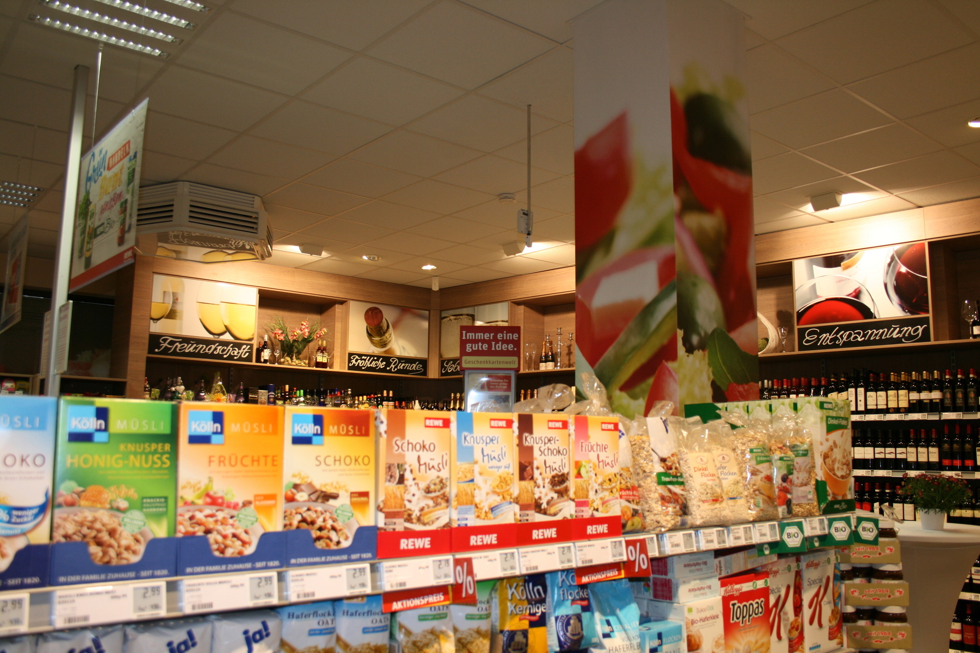 So sieht der neue REWE CITY in der Maxstraße von innen aus. Foto: B4B SCHWABEN