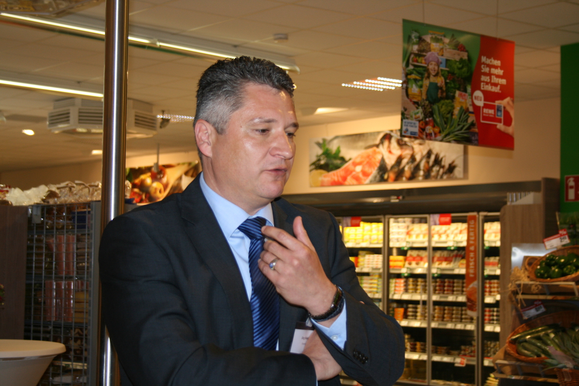 So sieht der neue REWE CITY in der Maxstraße von innen aus. Foto: B4B SCHWABEN