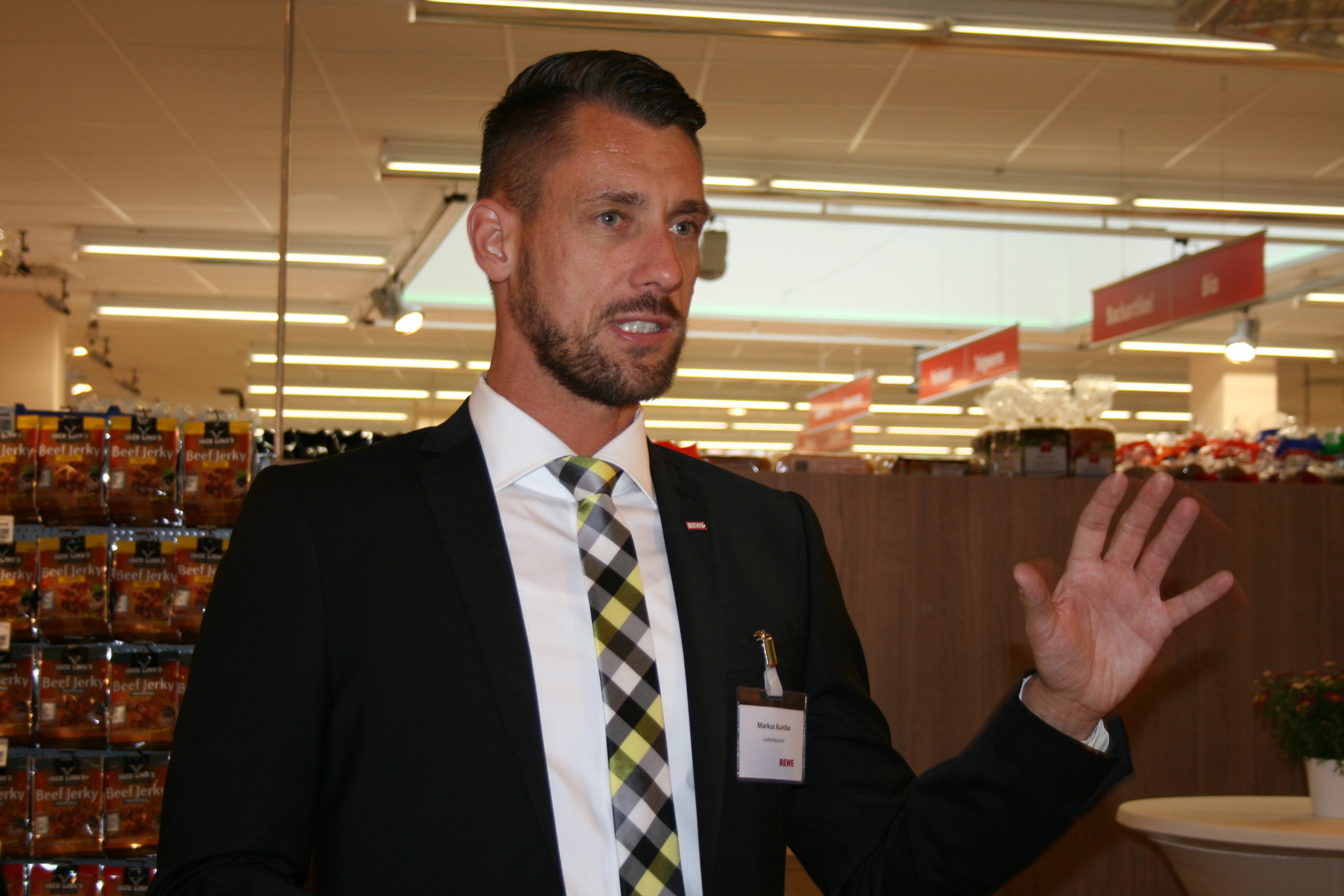 So sieht der neue REWE CITY in der Maxstraße von innen aus. Foto: B4B SCHWABEN