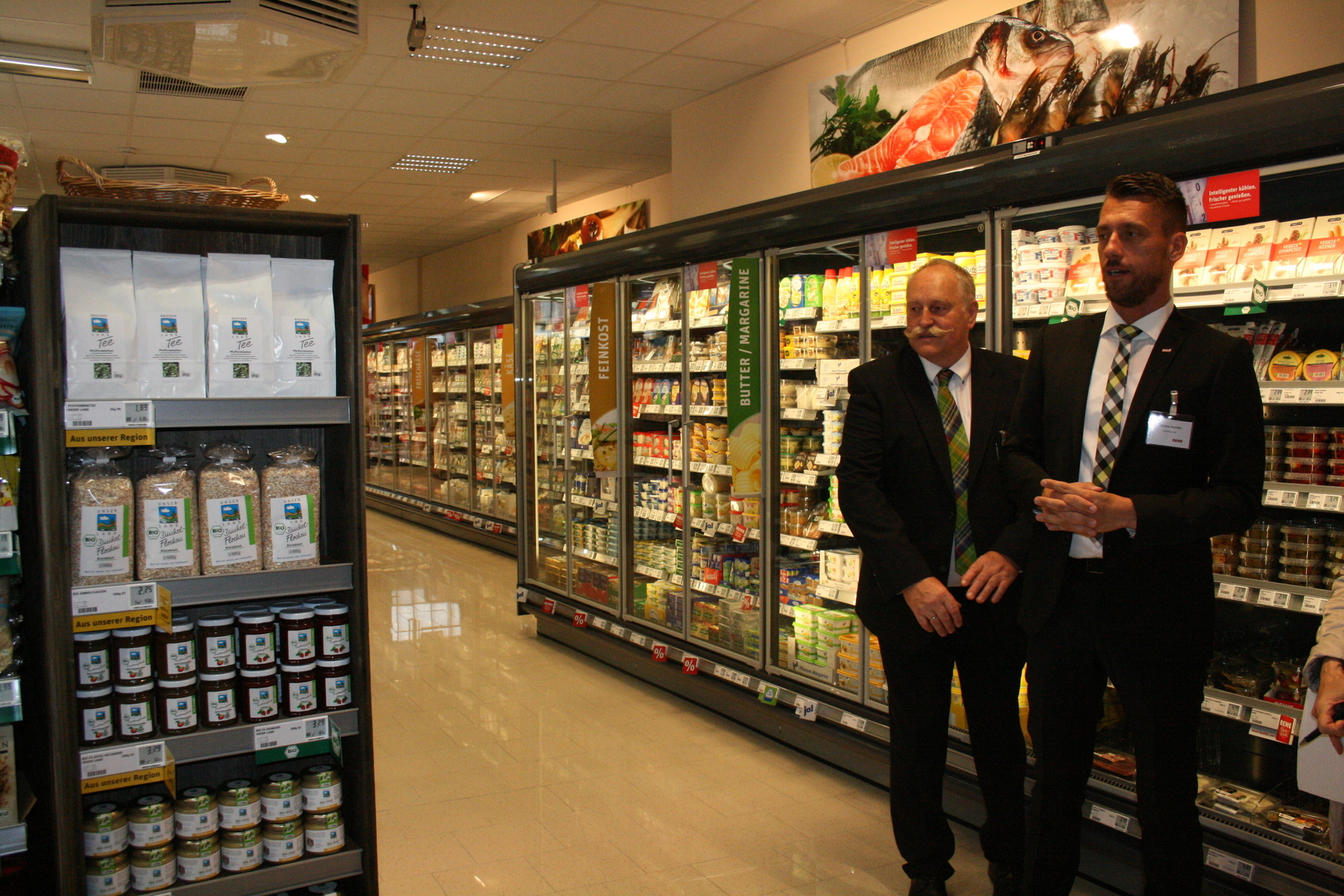 So sieht der neue REWE CITY in der Maxstraße von innen aus. Foto: B4B SCHWABEN