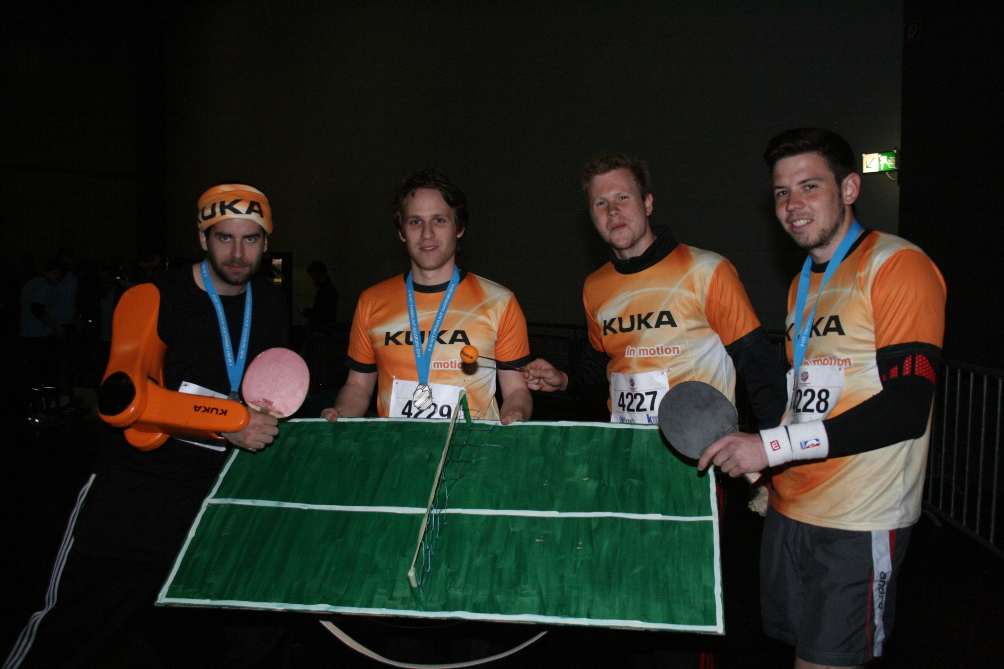 Florian Benn, Benedikt Berchtenbreiter, Michael Brand und Dominik Keusch. Foto: B4B SCHWABEN