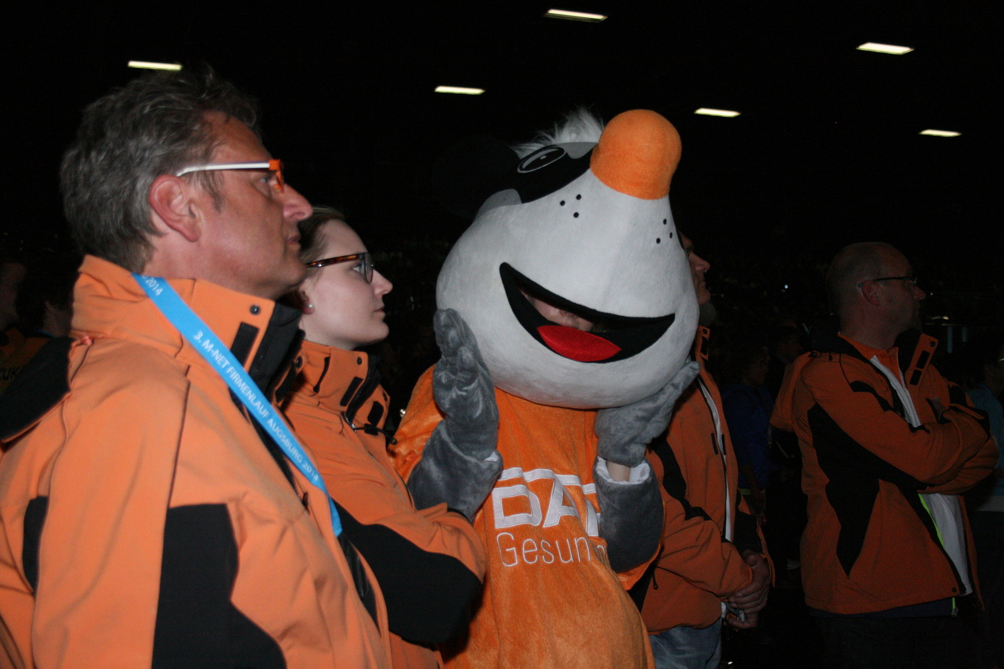 Auf der Party feierten die Läufer ausgelassen mit ihren Fans und den Veranstaltern. Foto: B4B SCHWABEN