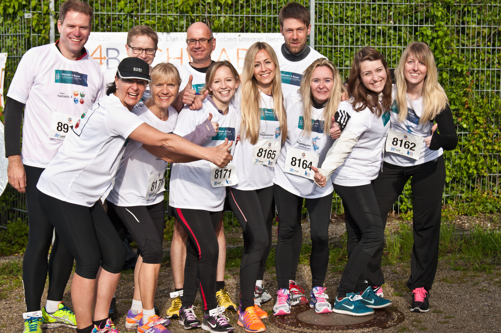 3. M-net Firmenlauf: Impressionen von Läufern & Teams. Foto: B4B SCHWABEN
