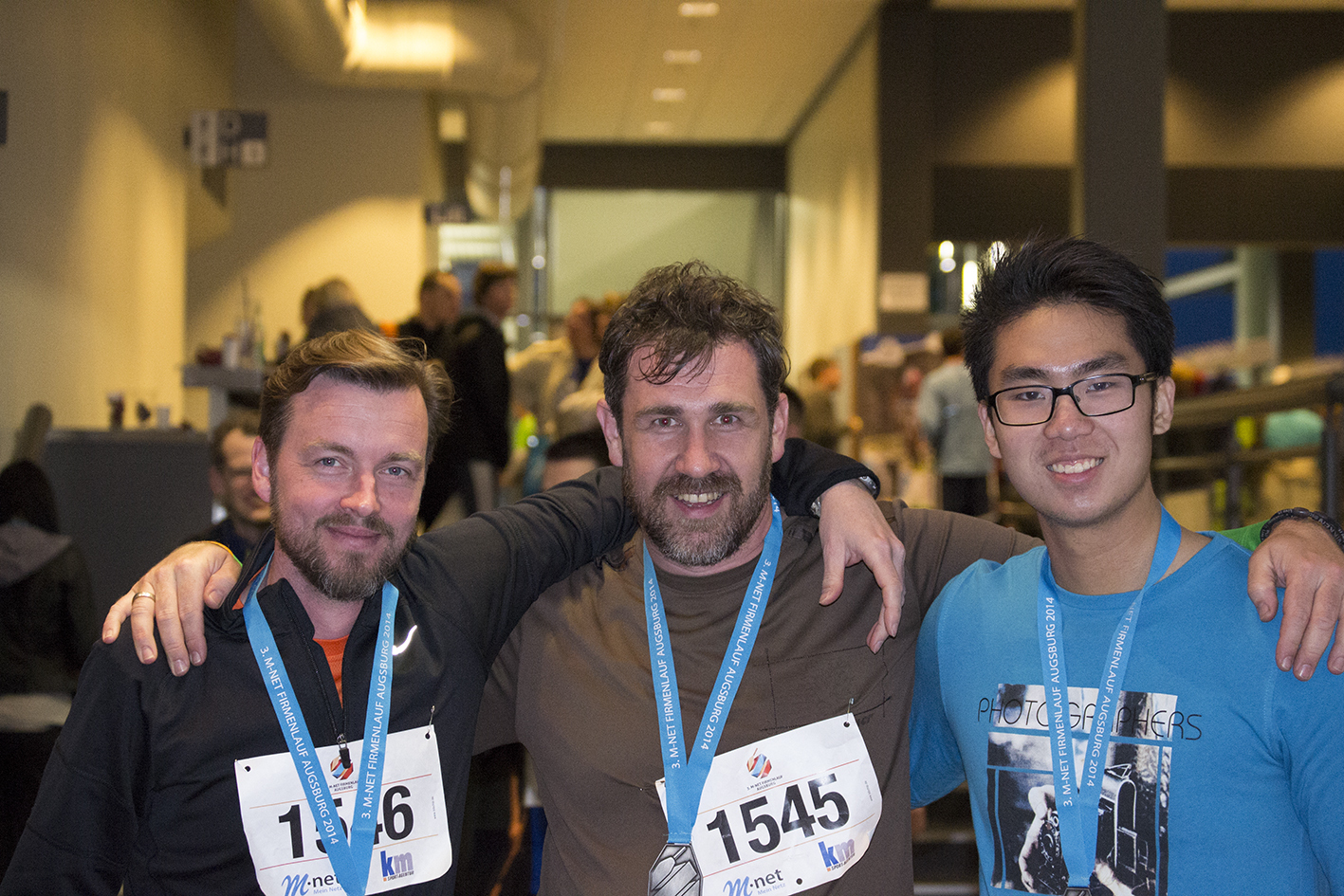 3. M-net Firmenlauf: Die Siegerehrung. Fotos: B4B SCHWABEN