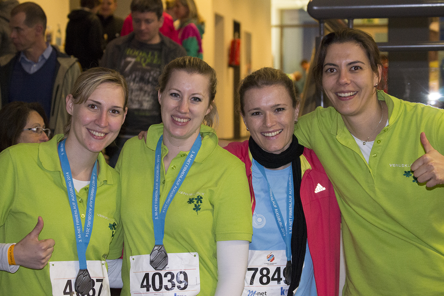 3. M-net Firmenlauf: Die Siegerehrung. Fotos: B4B SCHWABEN