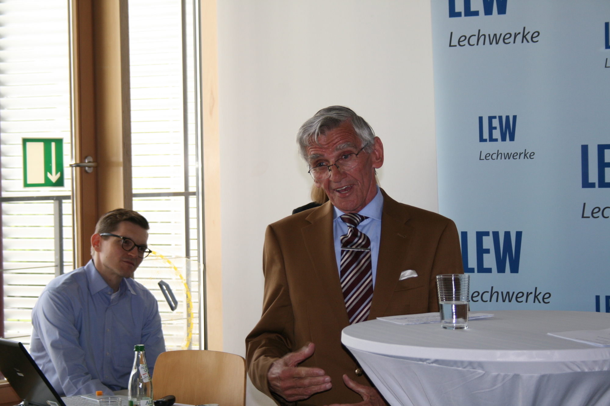 Offizielle Inbetriebnahme der LEW-Kleinwindanlage in Friedberg. Foto: B4B SCHWABEN