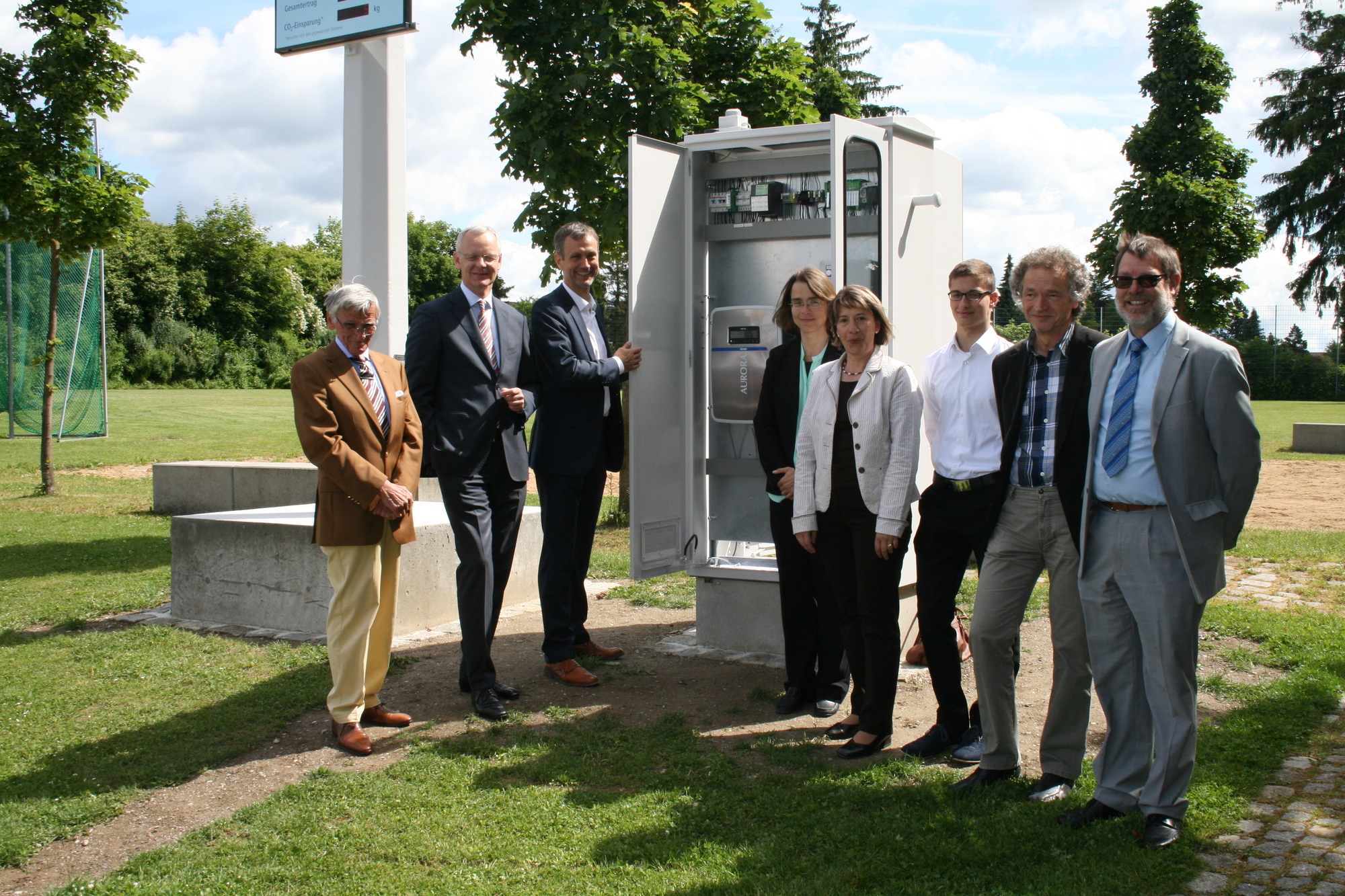 Offizielle Inbetriebnahme der LEW-Kleinwindanlage in Friedberg. Foto: B4B SCHWABEN