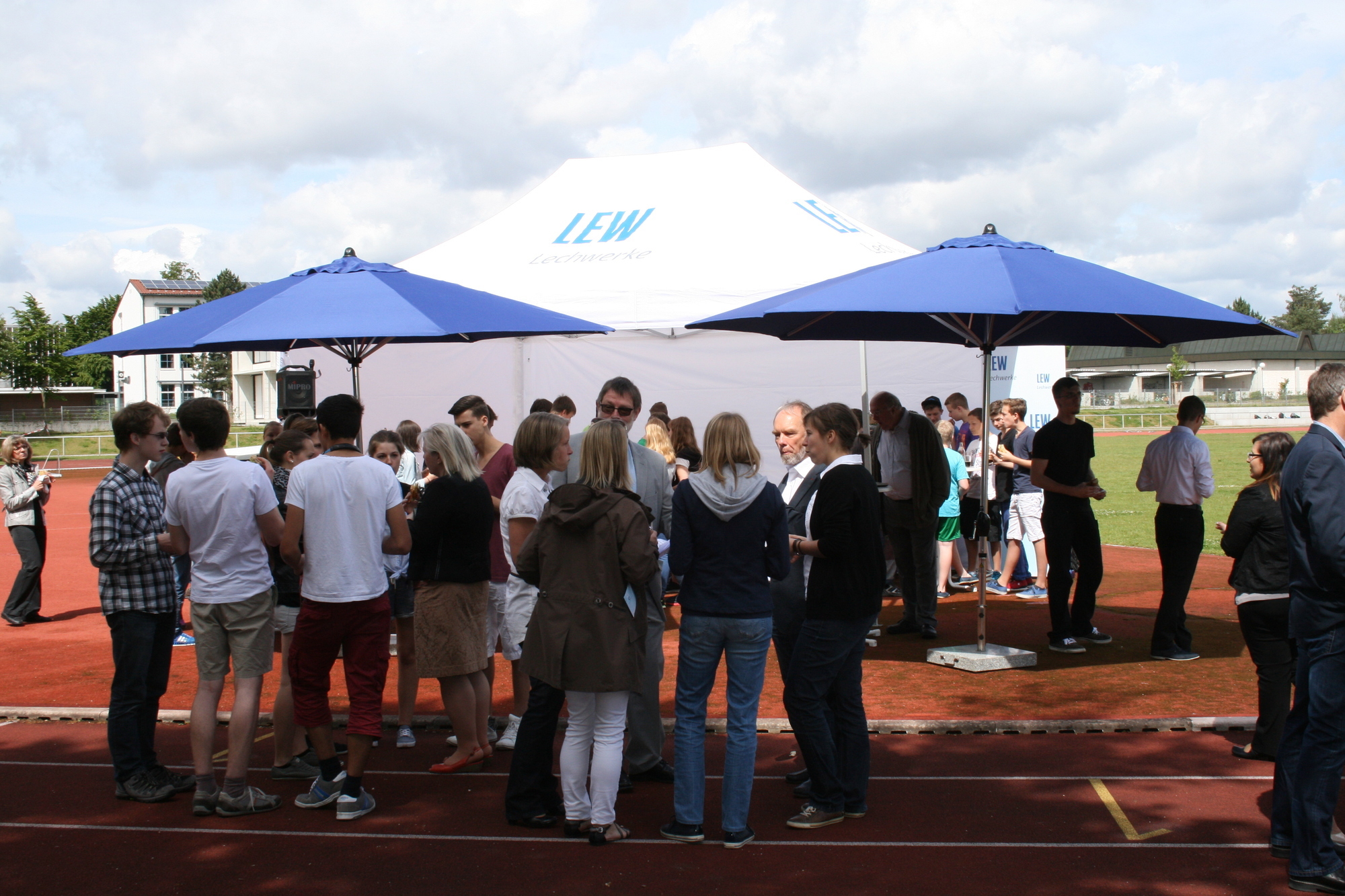 Offizielle Inbetriebnahme der LEW-Kleinwindanlage in Friedberg. Foto: B4B SCHWABEN