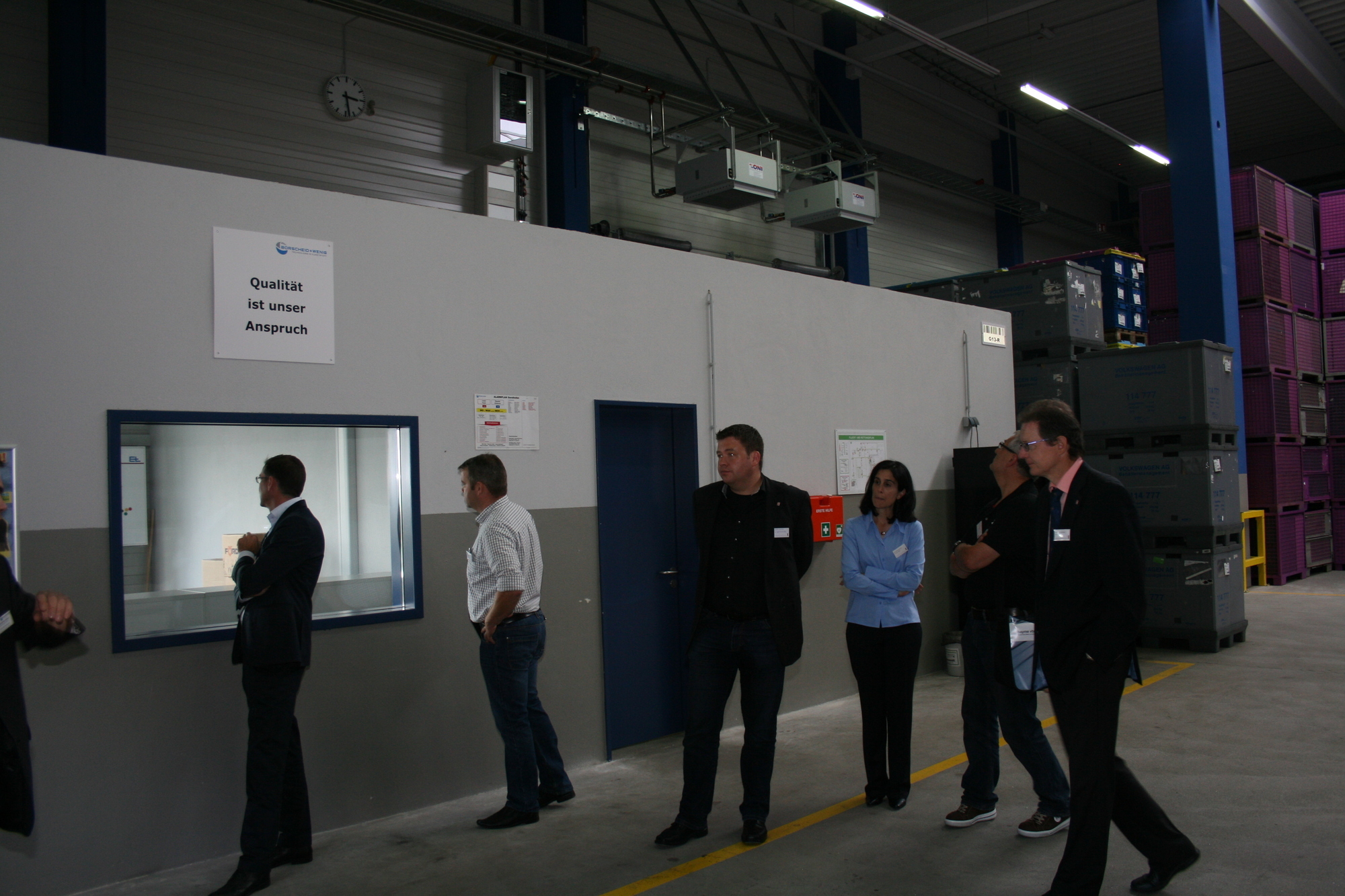 Einweihung der neuen Logistikhalle bei Borscheid + Wenig. Foto: B4B SCHWABEN