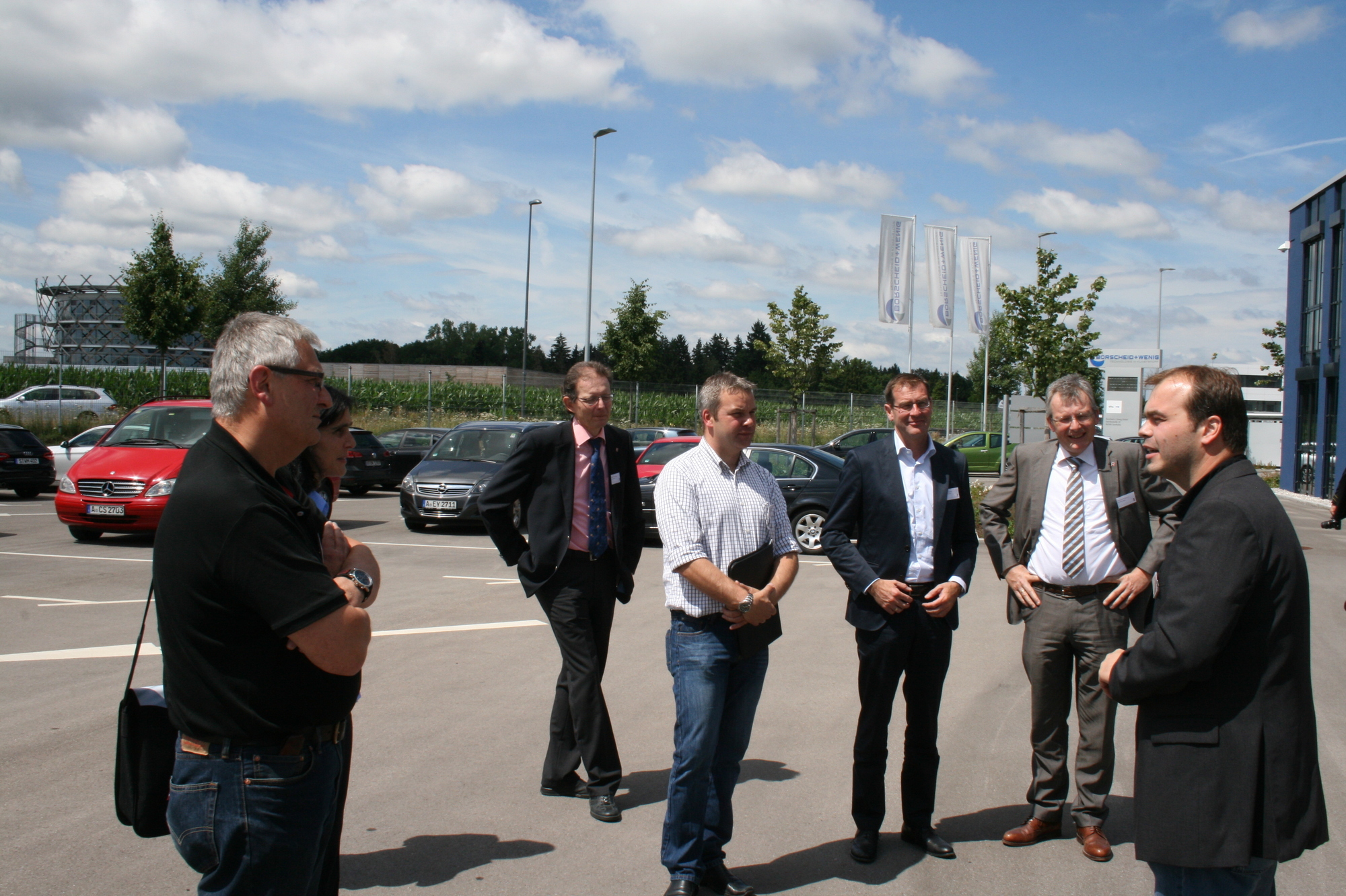 Einweihung der neuen Logistikhalle bei Borscheid + Wenig. Foto: B4B SCHWABEN