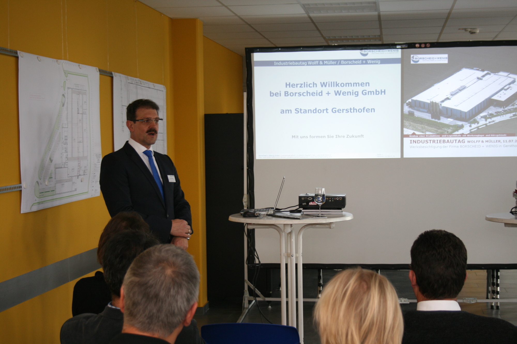 Einweihung der neuen Logistikhalle bei Borscheid + Wenig. Foto: B4B SCHWABEN