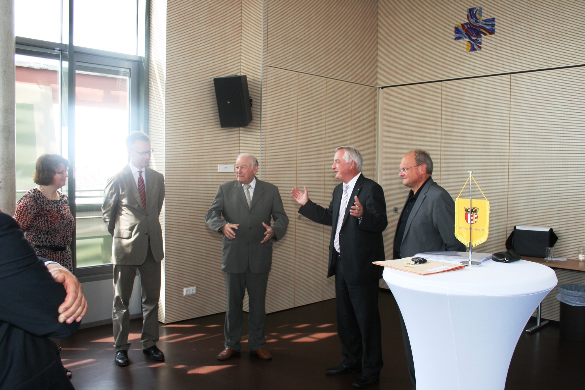 Günther Beckstein besuchte am 1. August den Bezirk Schwaben. Foto: B4B SCHWABEN