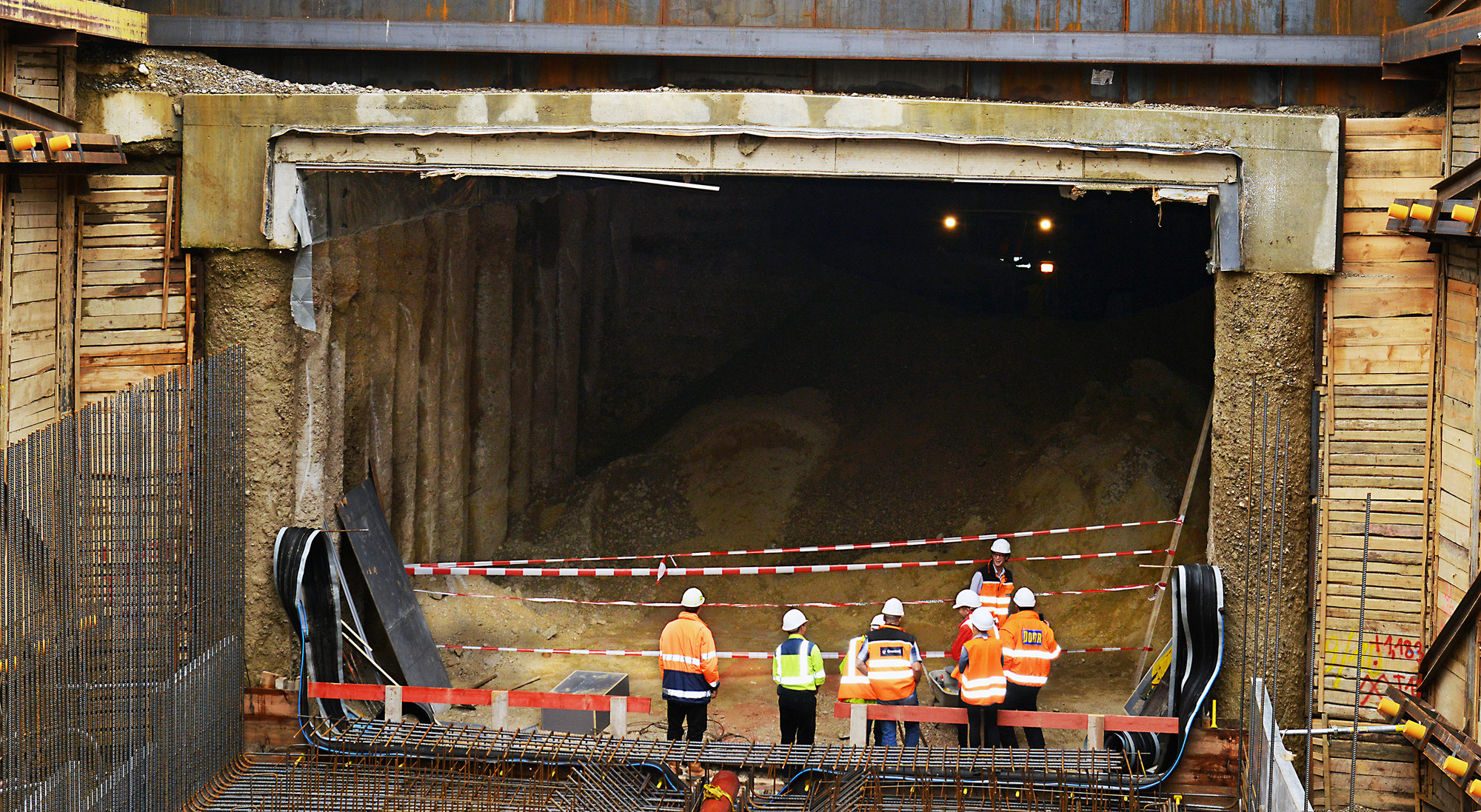 Der Tunneldurchbruch ist geschafft. Foto: swa