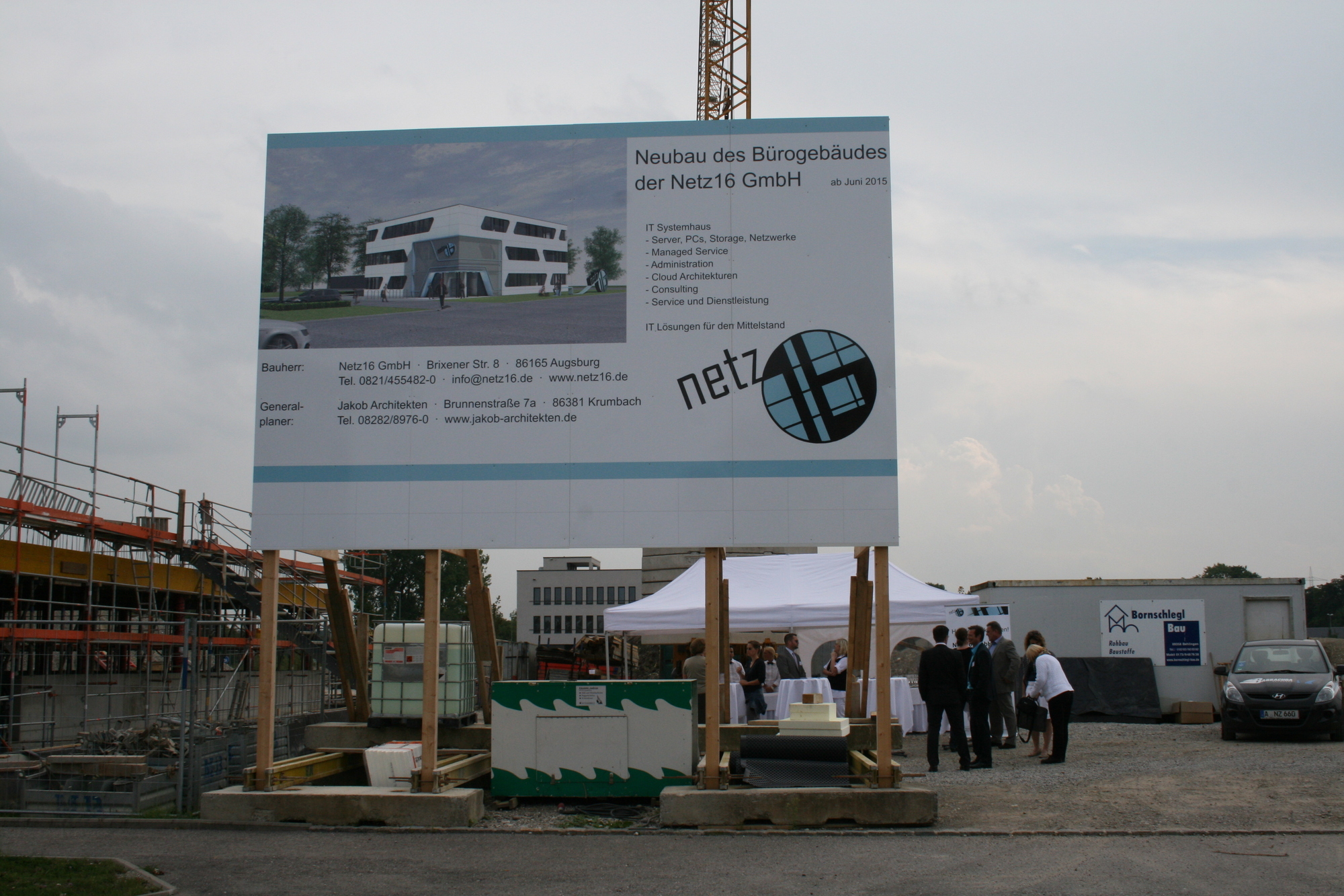 Spatenstich bei der Netz16 GmbH. Foto: B4B SCHWABEN