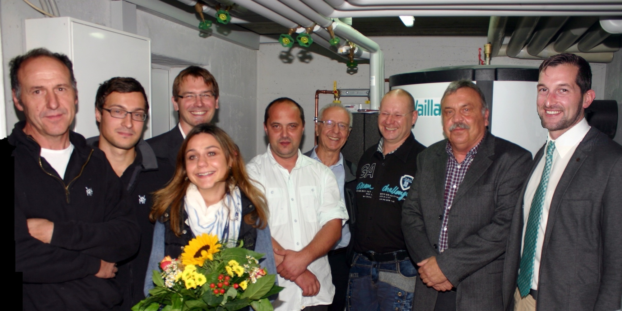 Inbetriebnahme der Brennstoffzellenheizung. Foto: Stadtwerke Memmingen