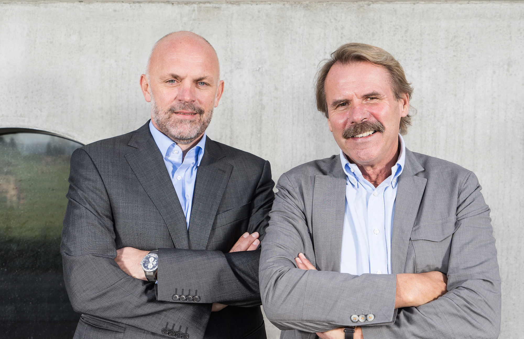 Rupert Knollmeier und Hermann Rudolph. Foto: Hermann Rudolph Baustoffwerk GmbH