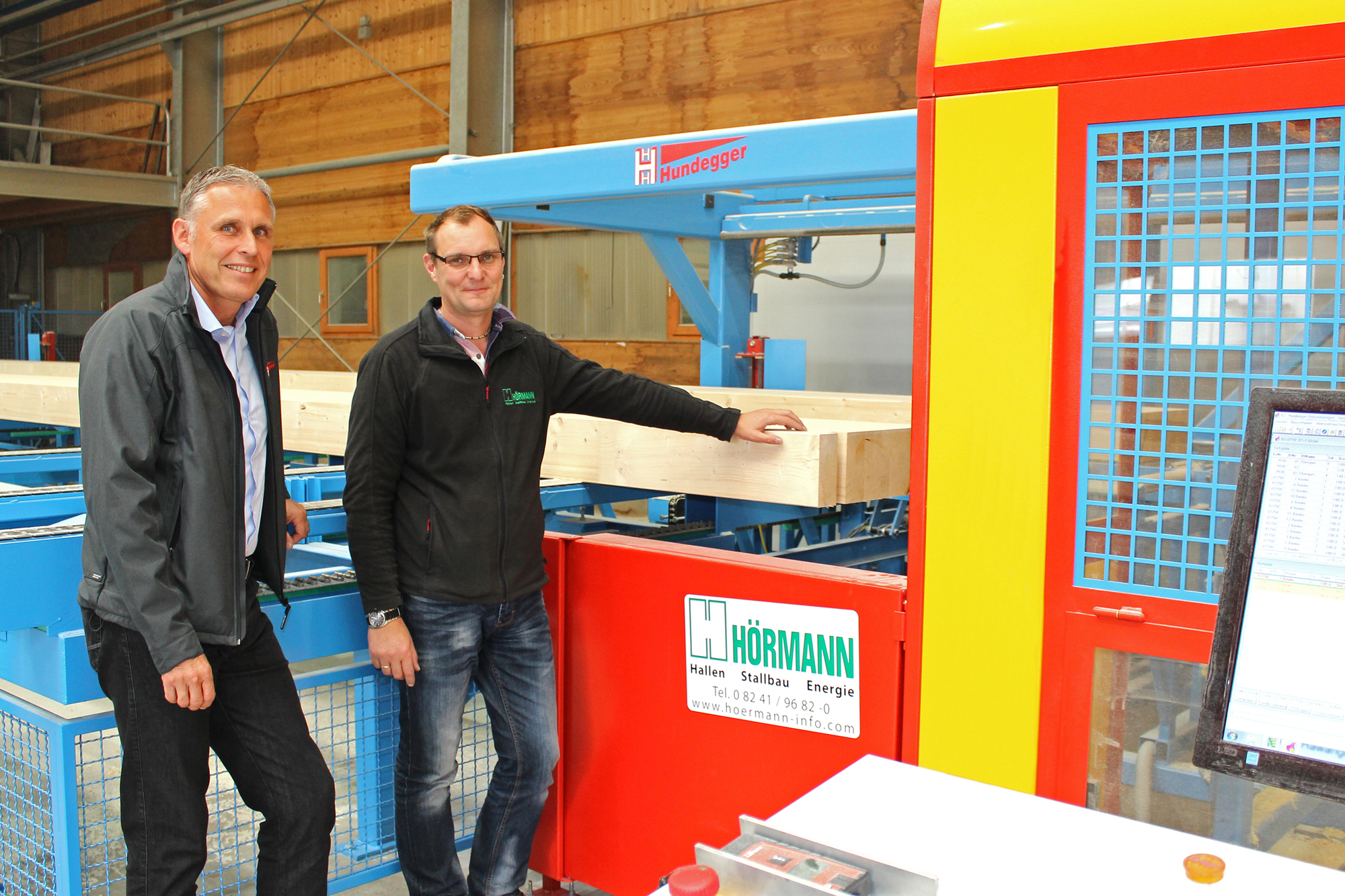 Die fünfte Maschine von Hundegger für Hörmann. Foto: Hundegger Maschinenbau GmbH