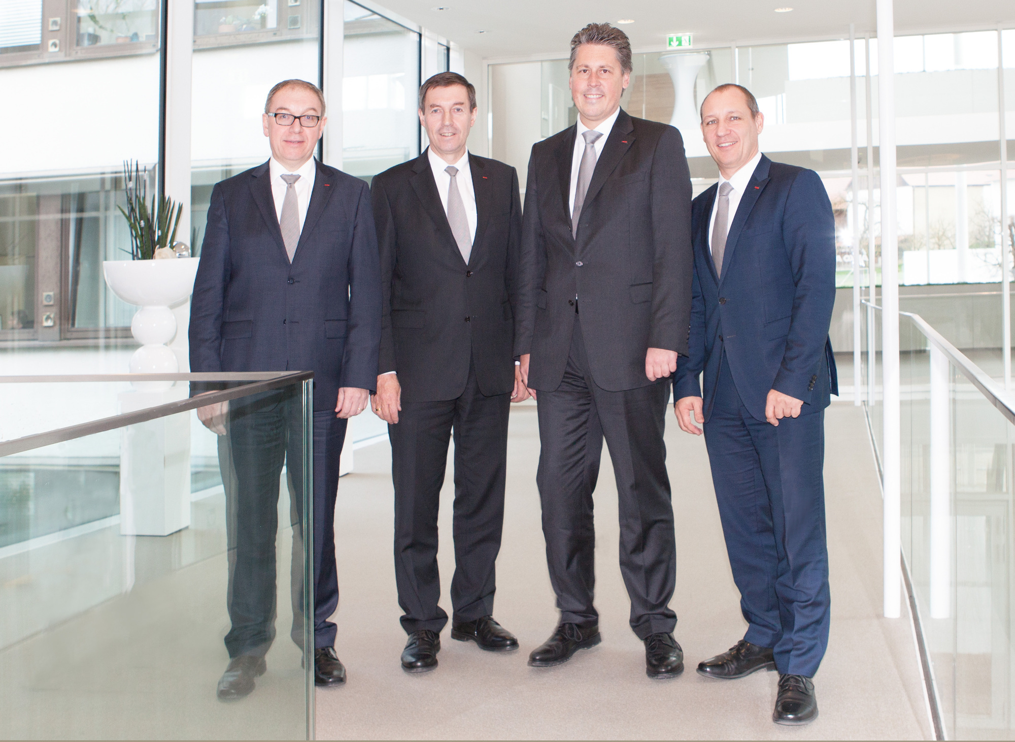 Mit Harald Kober, Roland Kober, Dr. Nico Reiner und Stefan Kober besteht der Vorstand fortan aus 4 Mitgliedern. Foto:AL-KO KOBER