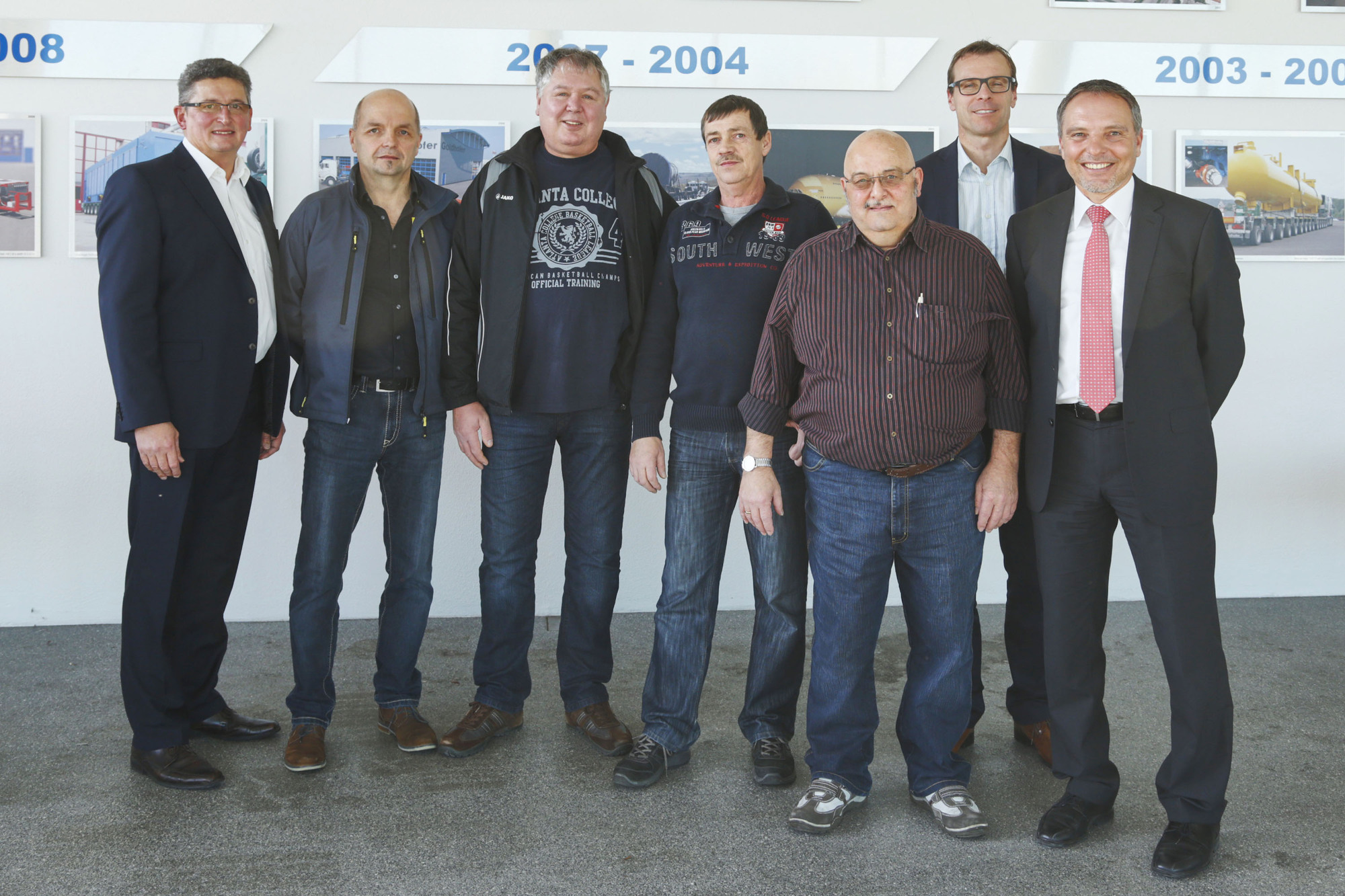 Stefan Fuchs, Erwin Wiblishauser, Helmut Walter, Hubert Weidhofer, Helmut Hieble, Hubert Schaller, Lothar Seitz. Foto: Goldhofer