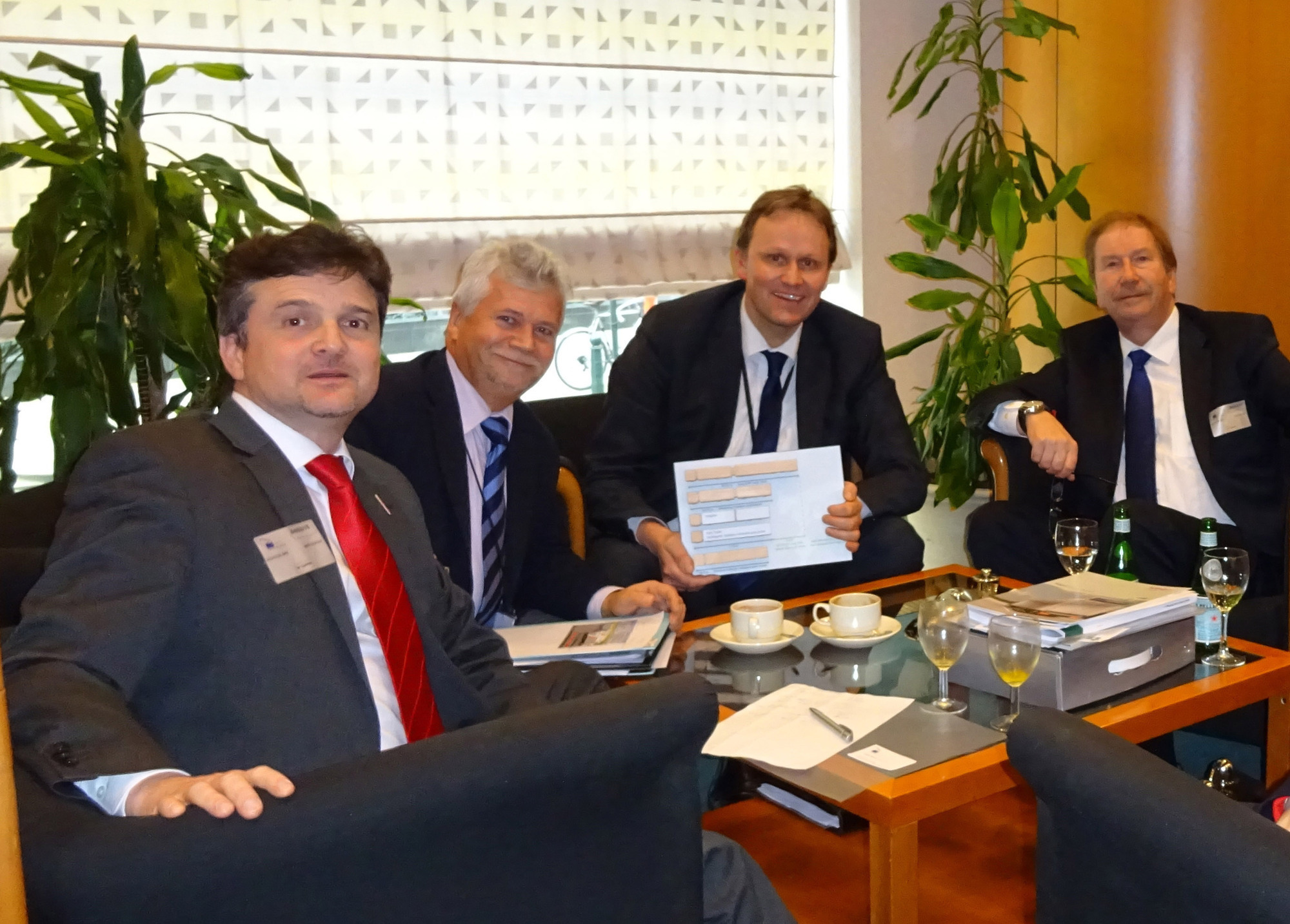 Volker Seitz, Dr. Dieter-Leibrecht Koch, Jens Gieseke, Siegfried Serrahn. Foto: Kögel