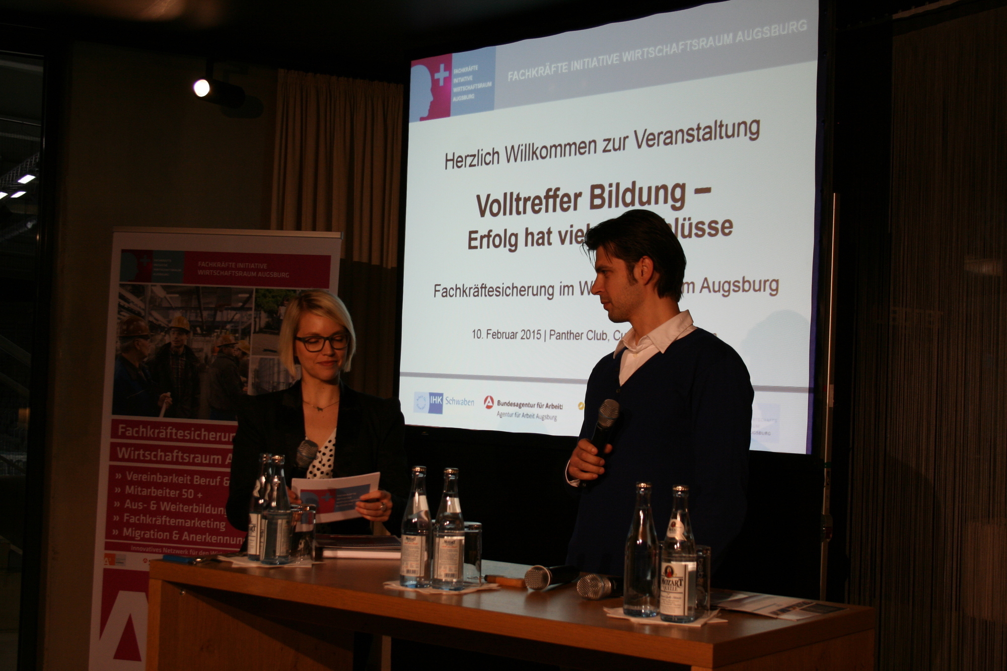 Am 10. Februar 2015 fand die Veranstaltung „Volltreffer Bildung“ von A3 statt. Foto: B4BSCHWABEN