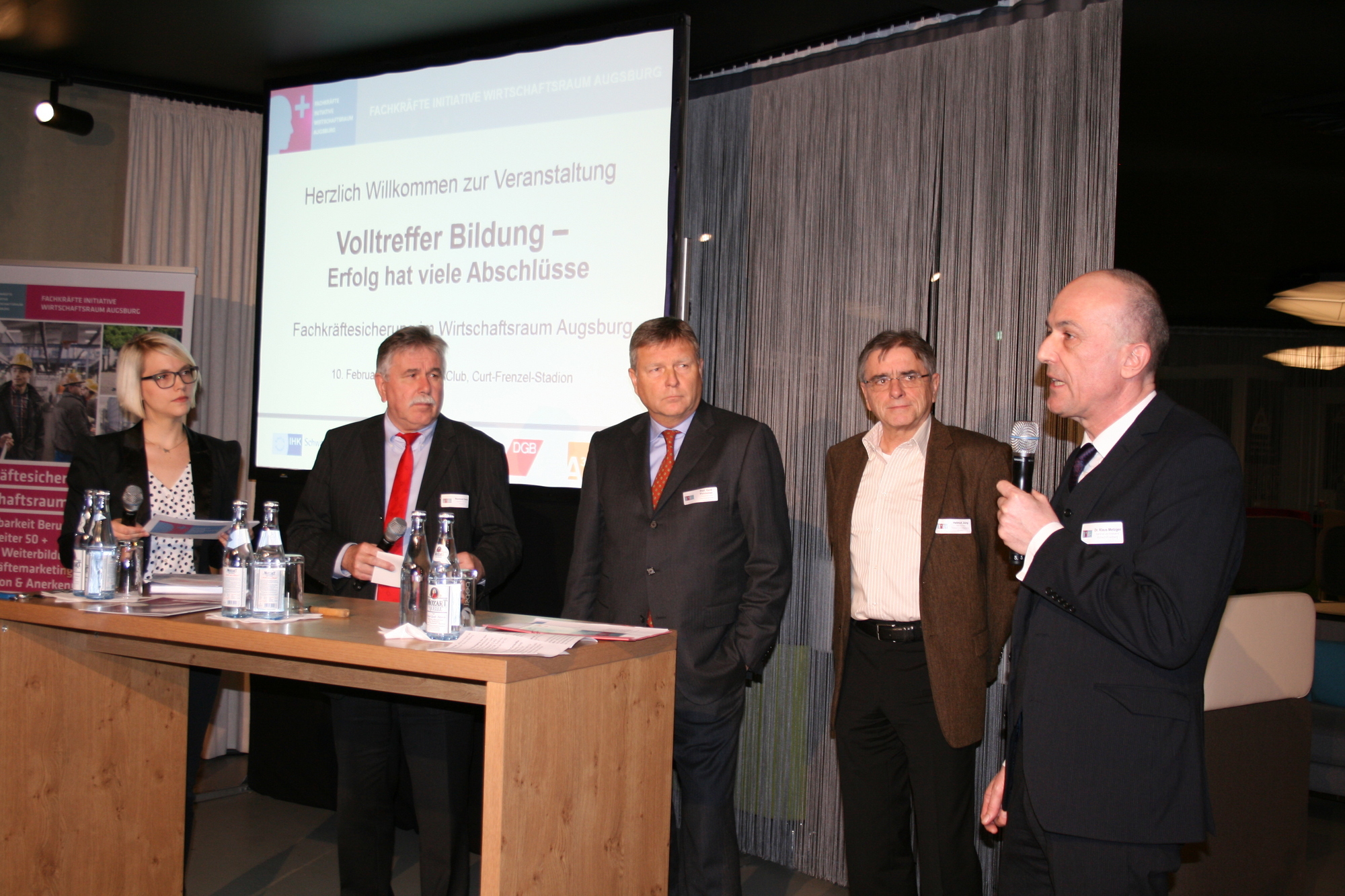 Am 10. Februar 2015 fand die Veranstaltung „Volltreffer Bildung“ von A3 statt. Foto: B4BSCHWABEN