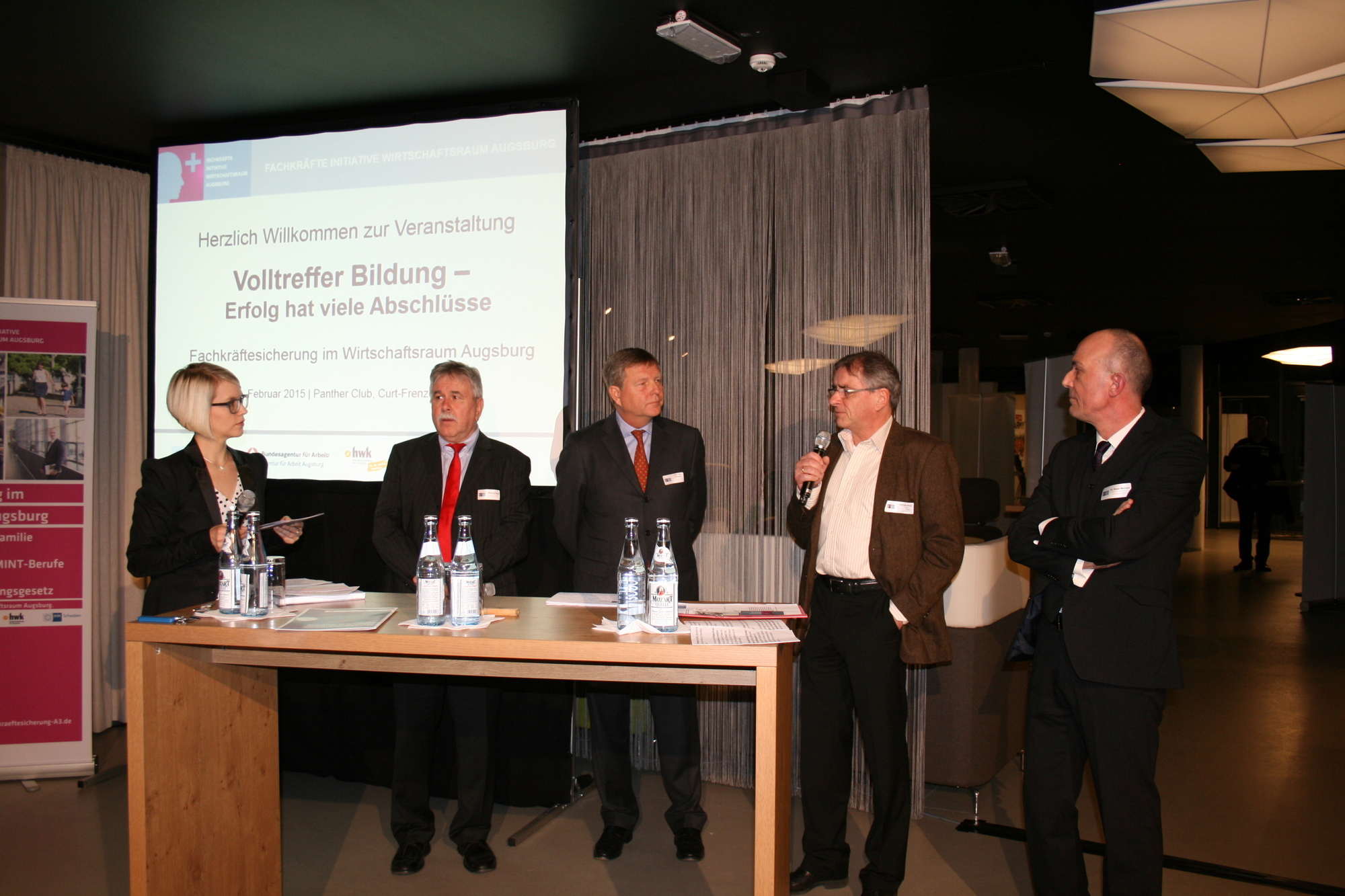 Am 10. Februar 2015 fand die Veranstaltung „Volltreffer Bildung“ von A3 statt. Foto: B4BSCHWABEN