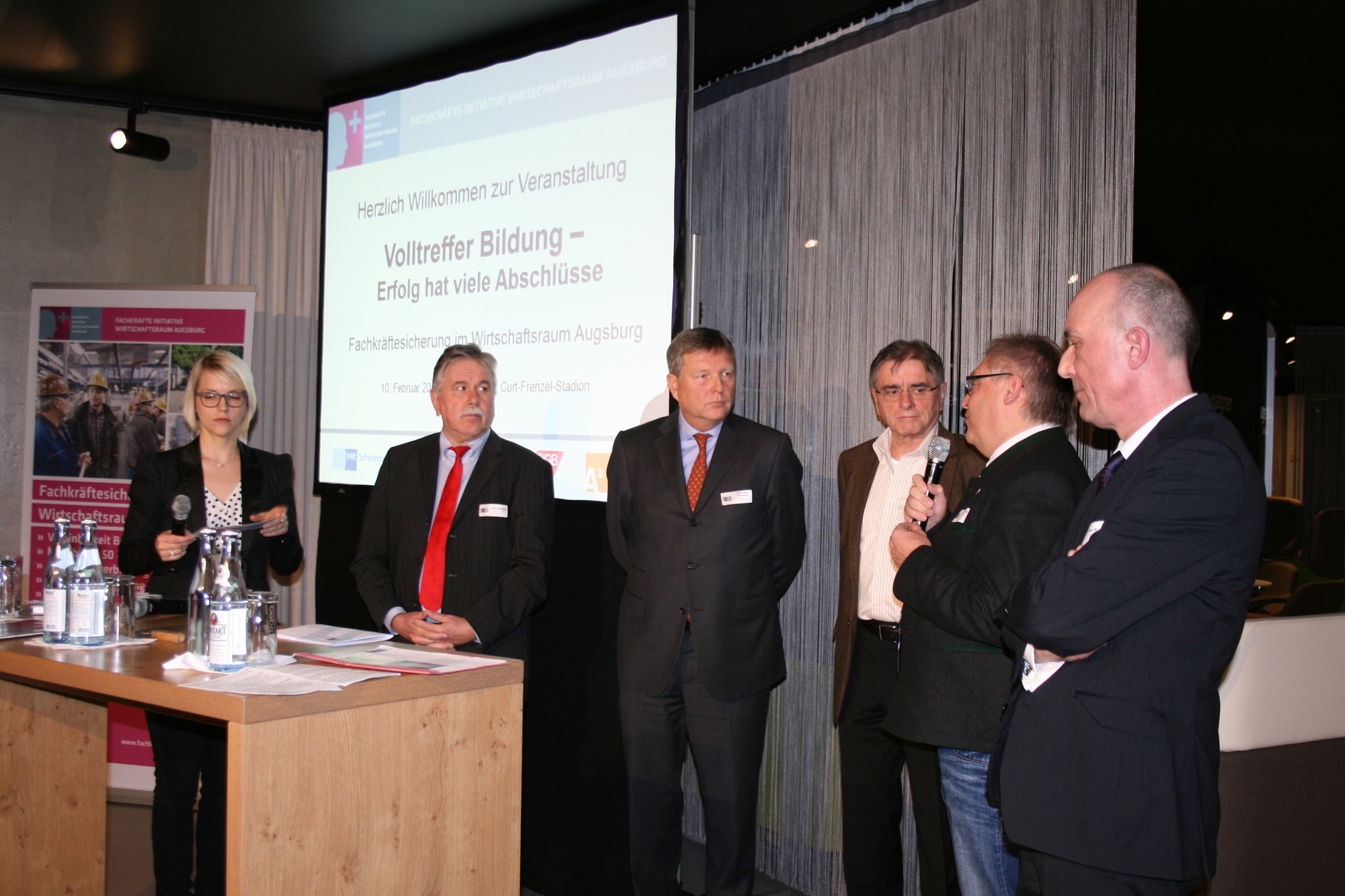 Am 10. Februar 2015 fand die Veranstaltung „Volltreffer Bildung“ von A3 statt. Foto: B4BSCHWABEN