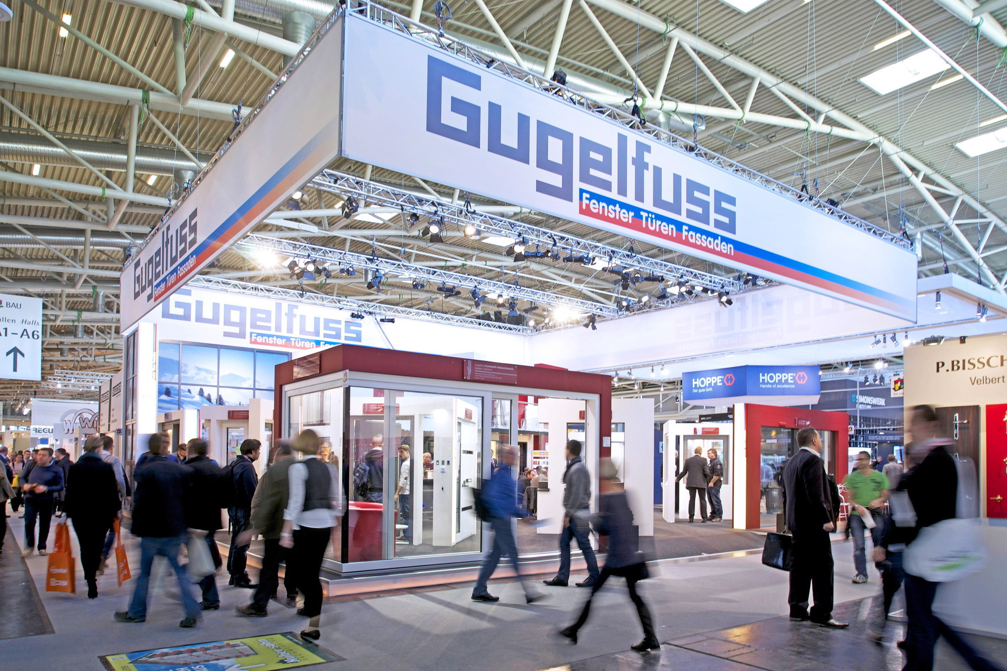 Der Stand der Gugelfuss GmbH auf der BAU 2015 in München. Foto: Gugelfuss