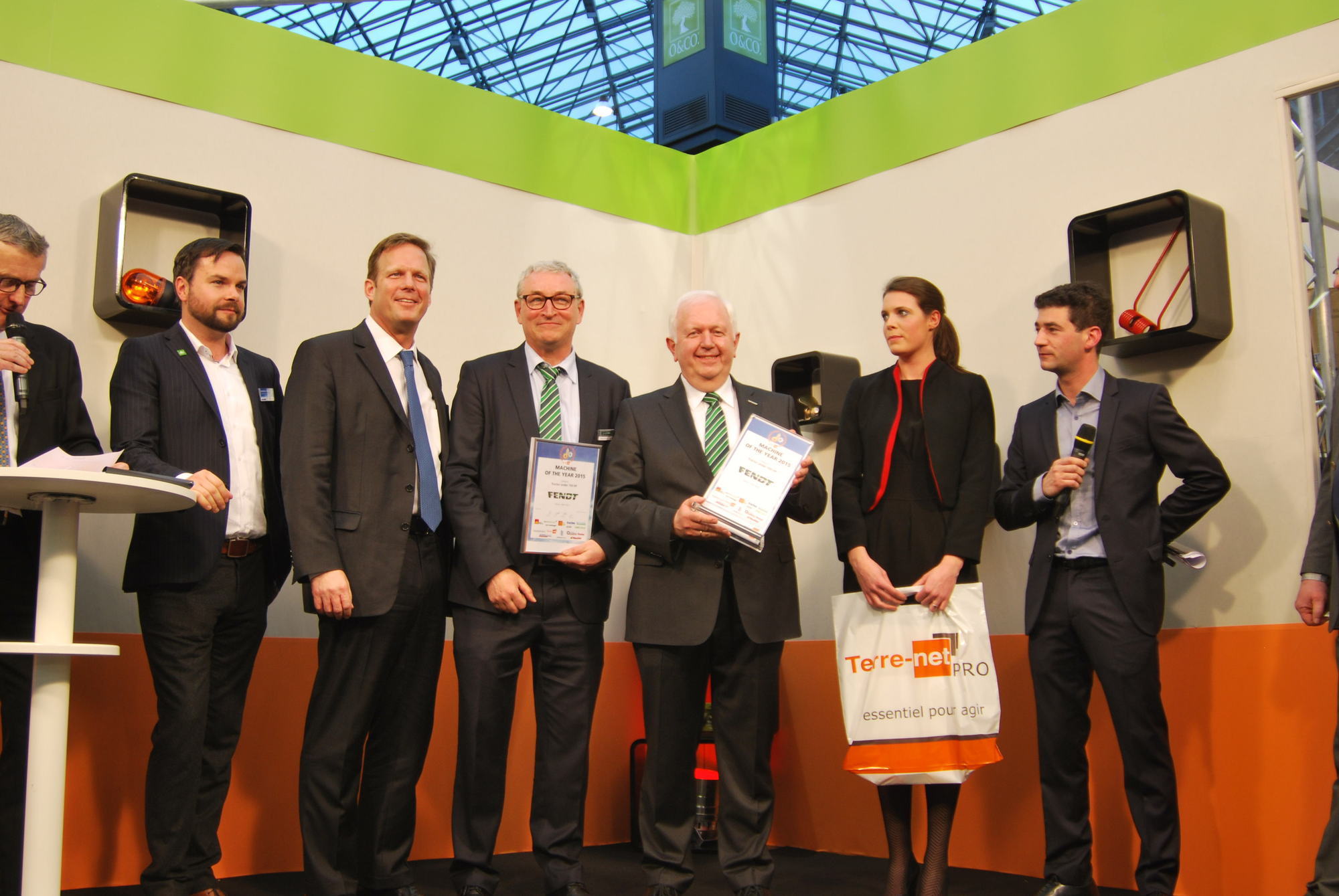 Bei der Preisverleihung „Maschine des Jahres“. Foto: AGCO
