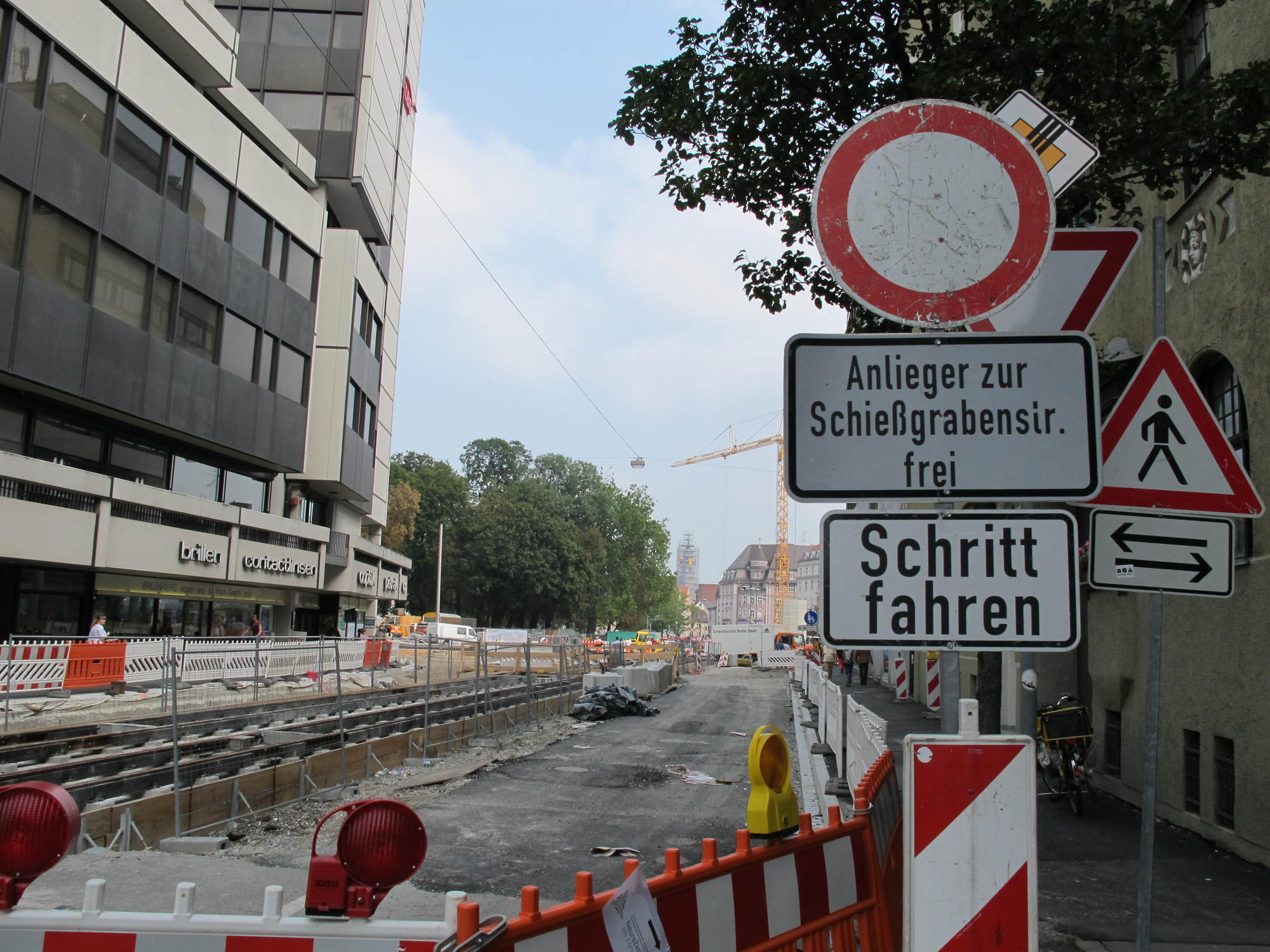 Baustellen-Stadt Augsburg - Sperrung der A8 und weitere Arbeiten zur Stärkung der Infrastruktur. Foto: B4B SCHWABEN