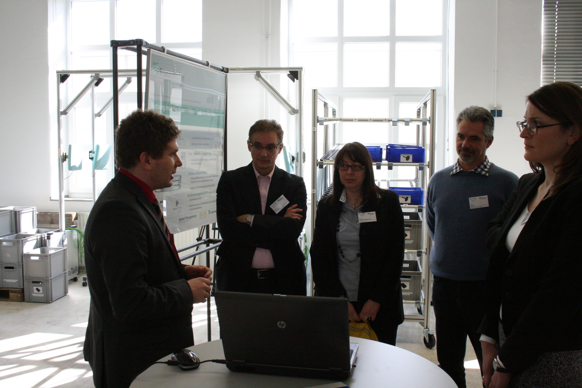 Auf dem ScienceDay "Digitalisierung in Organisation und Fertigung". Foto: B4B SCHWABEN