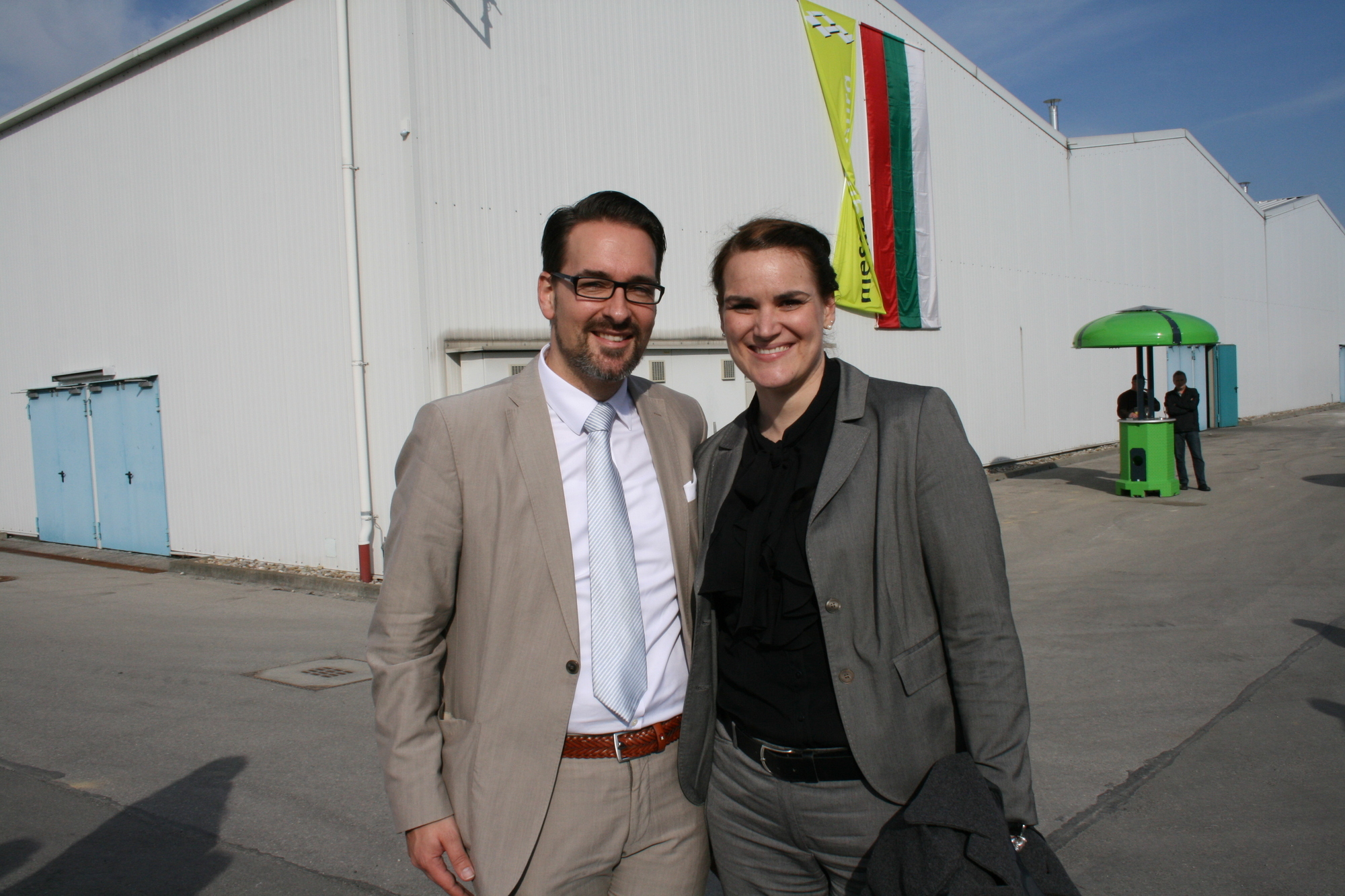 Spatenstich: Augsburg freut sich auf die neue Messehalle 4. Foto: B4B SCHWABEN