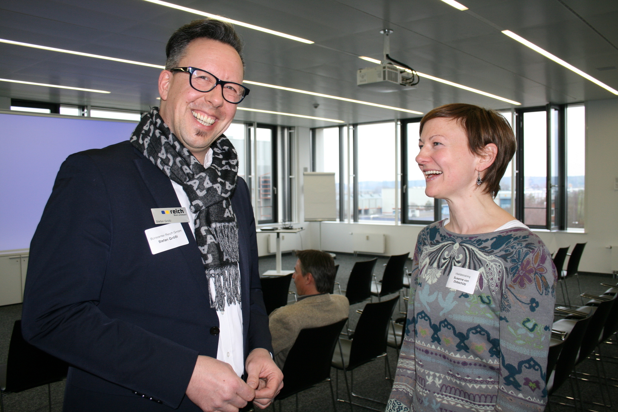 Das Netzwerktreffen im Forum H4 fand in gelöster Atmosphäre statt. Foto: B4B SCHWABEN