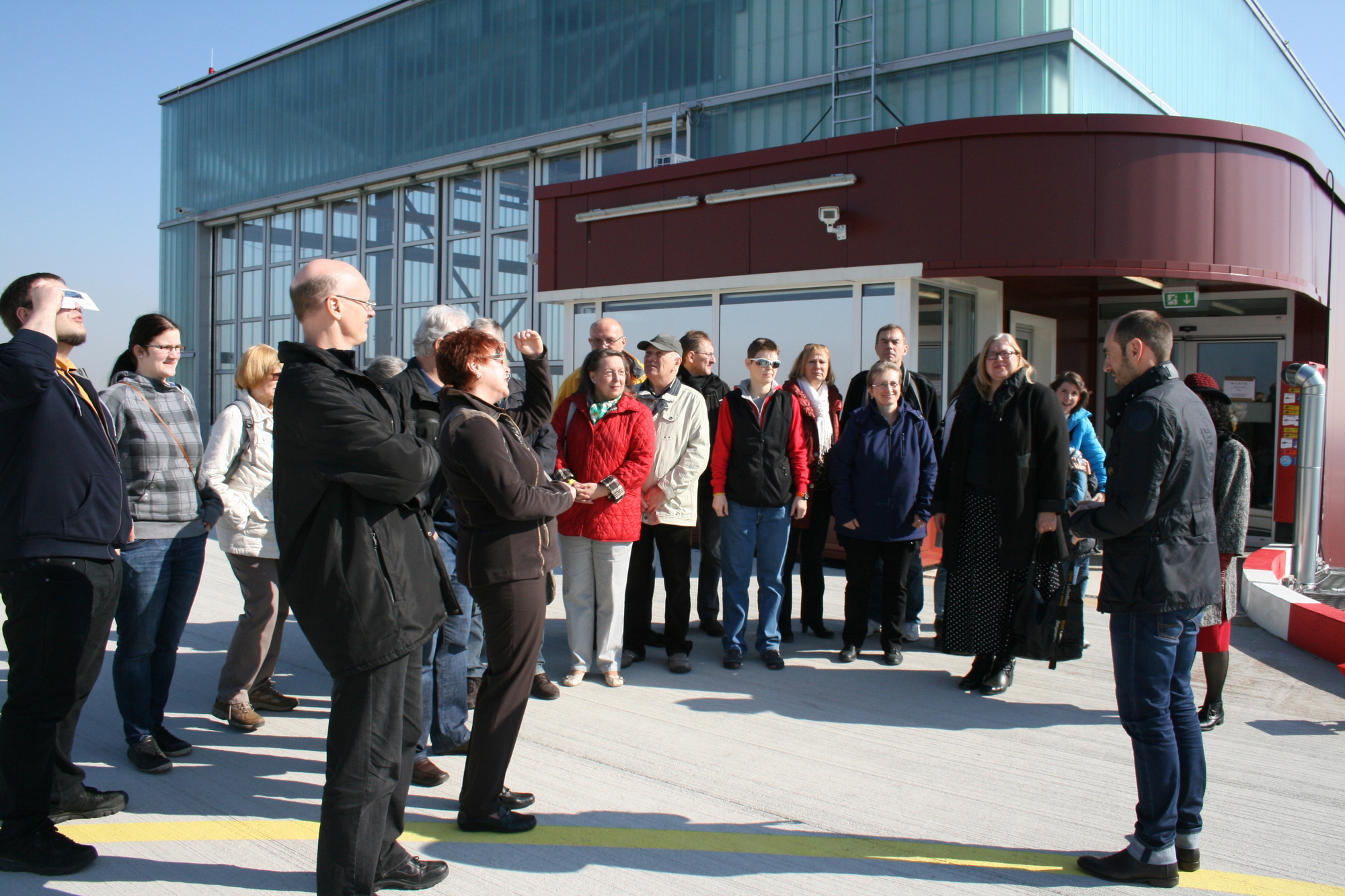 Die spannende Führung rauf auf den Hubschrauberlandeplatz war bei Augsburg OPEN sehr beliebt. Foto: B4B SCHWABEN