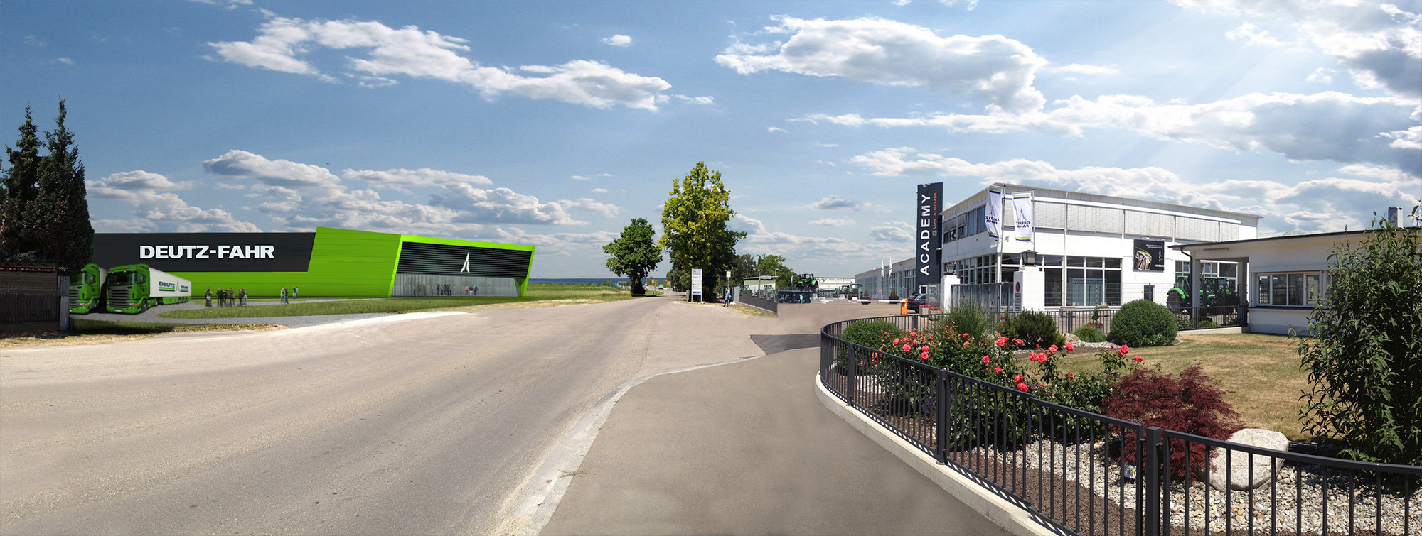 Die SAME DEUTZ-FAHR DEUTSCHLAND GmbH in Lauingen. Foto: SAME DEUTZ-FAHR