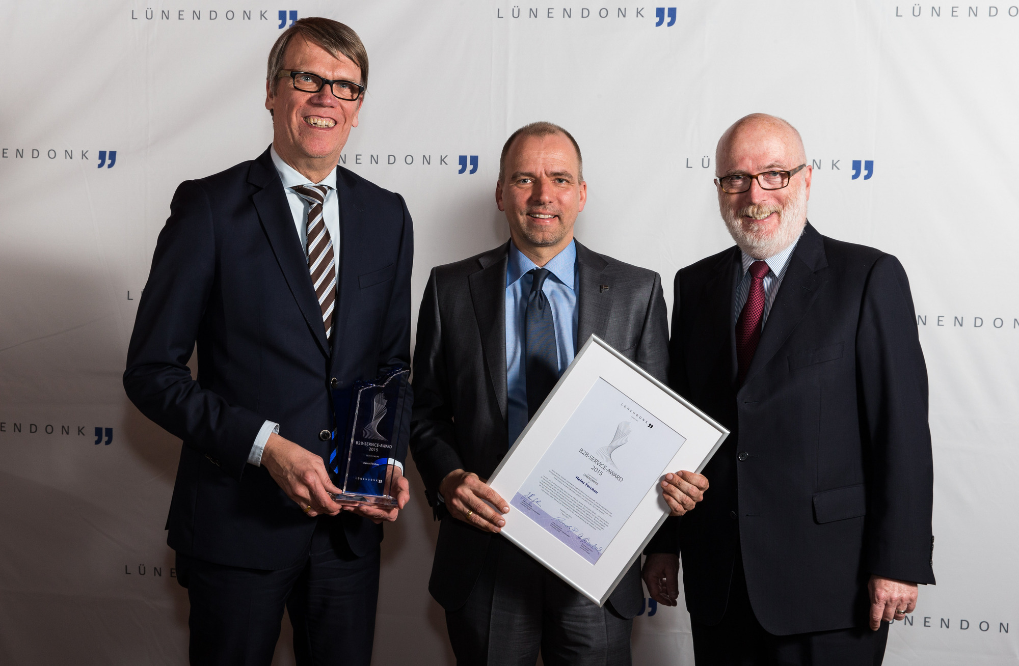 Heinz Ferchau wurde mit dem Business-to-Business-Award ausgezeichnet. Foto: FERCHAU