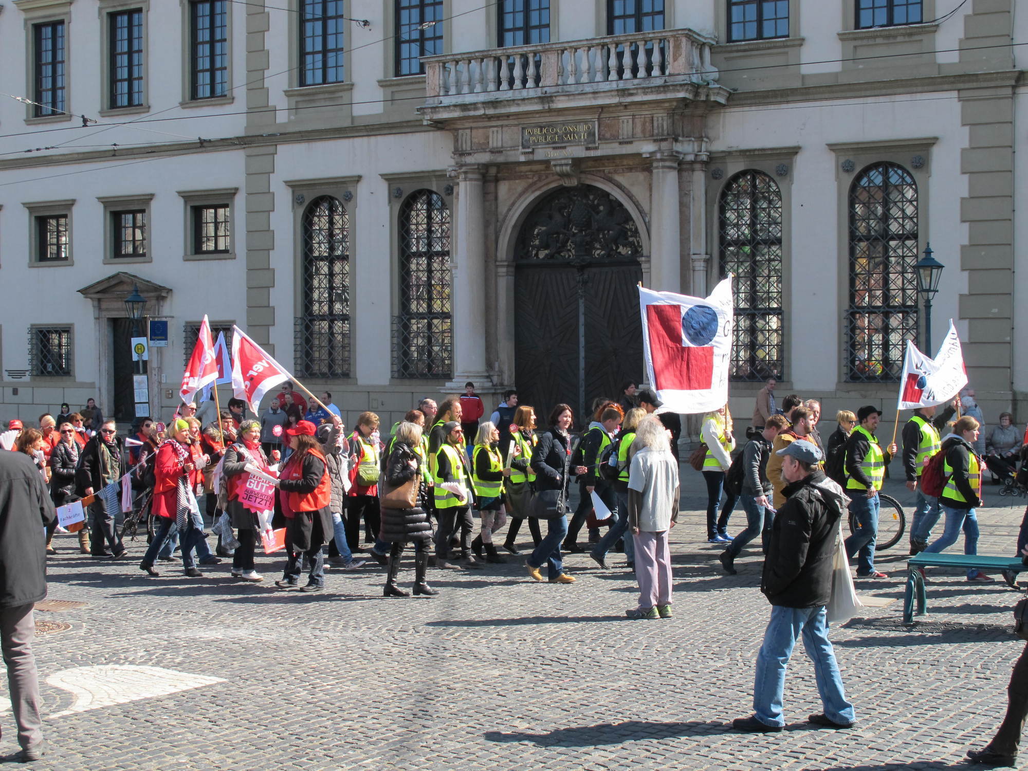 ver.di streikt für bessere Löhne bei der Kinderbetreuung. Foto: B4B SCHWABEN