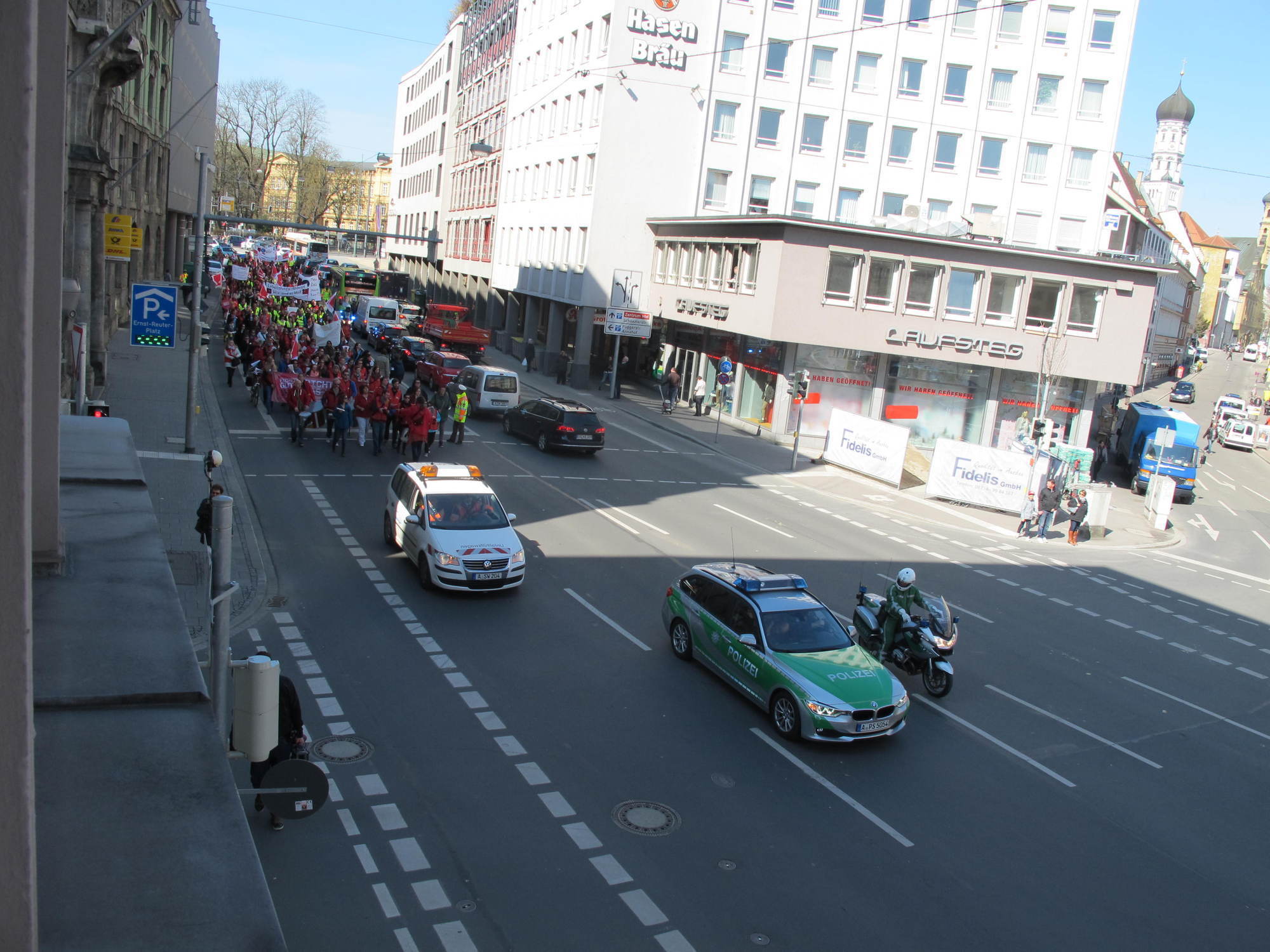 ver.di streikt für bessere Löhne bei der Kinderbetreuung. Foto: B4B SCHWABEN