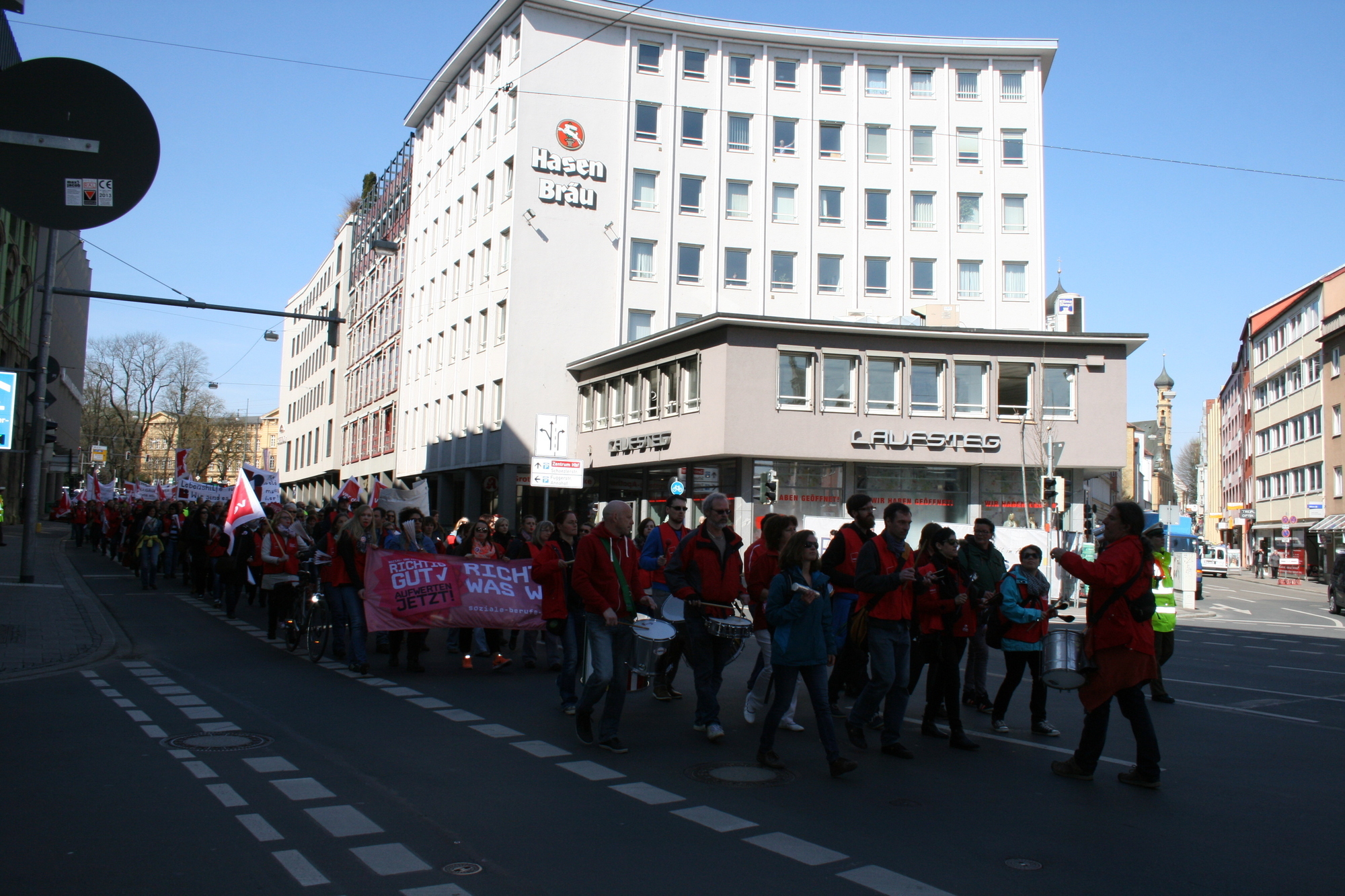 ver.di streikt für bessere Löhne bei der Kinderbetreuung. Foto: B4B SCHWABEN