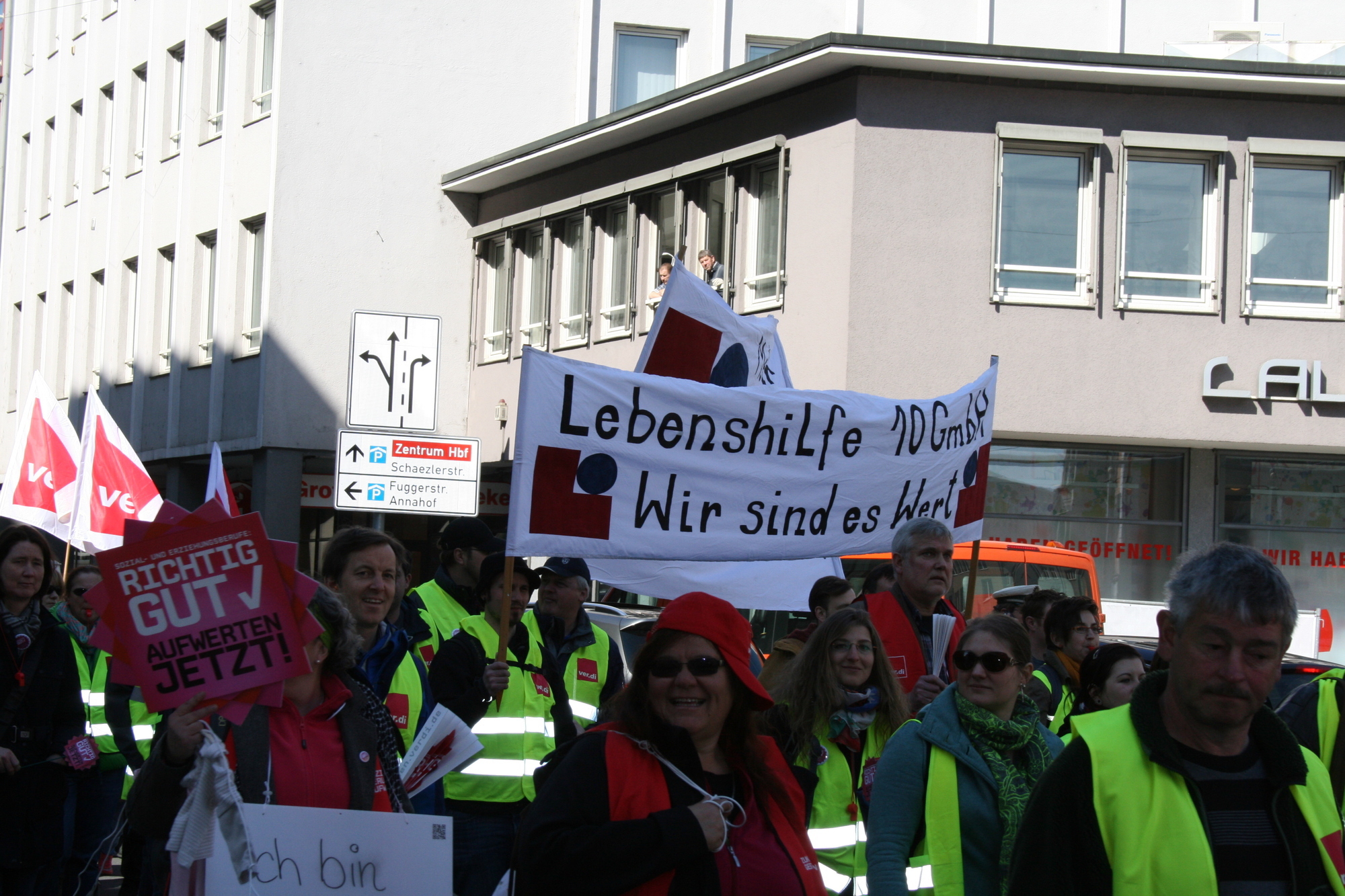 ver.di streikt für bessere Löhne bei der Kinderbetreuung. Foto: B4B SCHWABEN