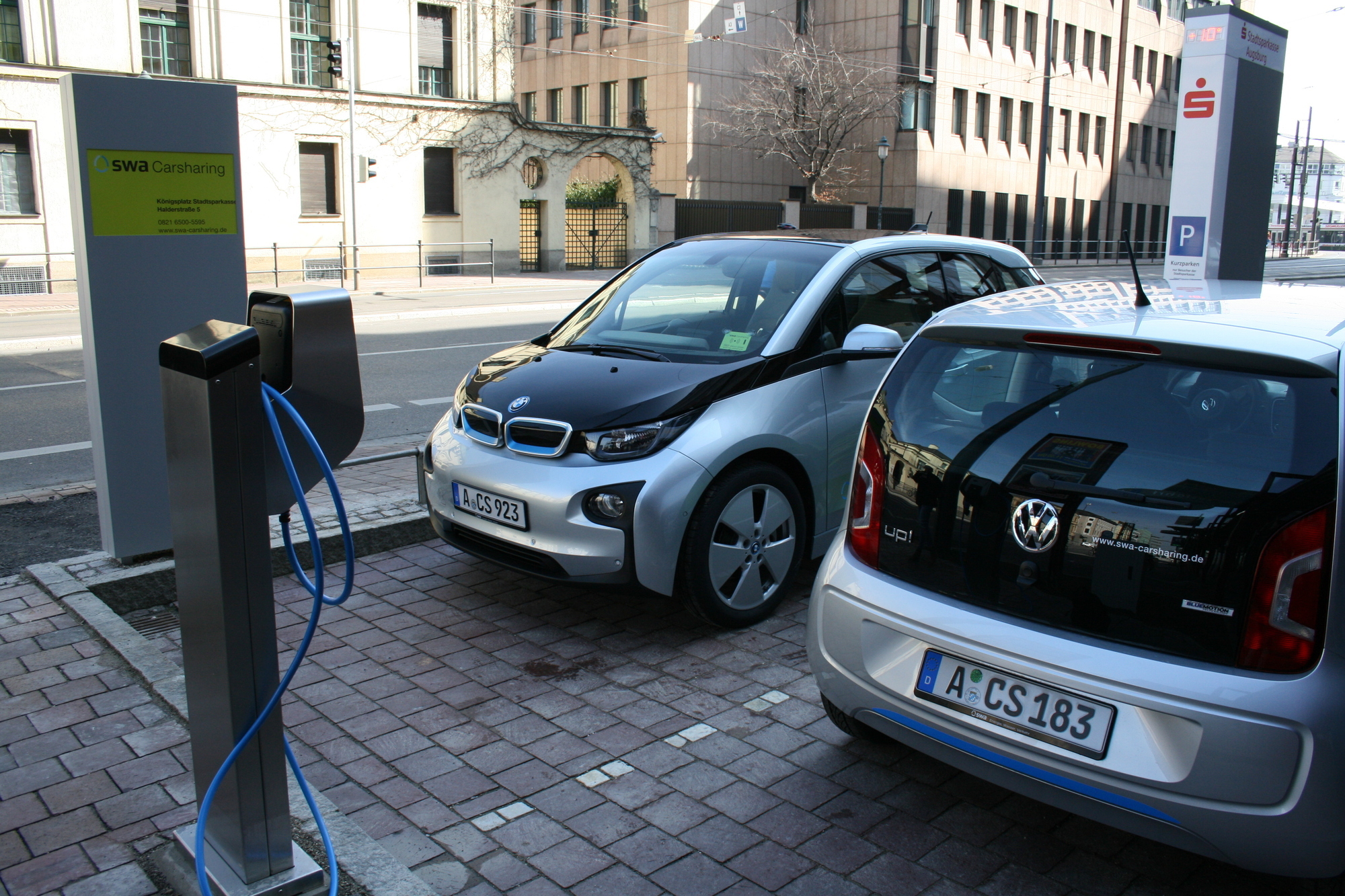 swa präsentiert Carsharing - ab 11. April in Augsburg nutzbar. Foto: B4B SCHWABEN